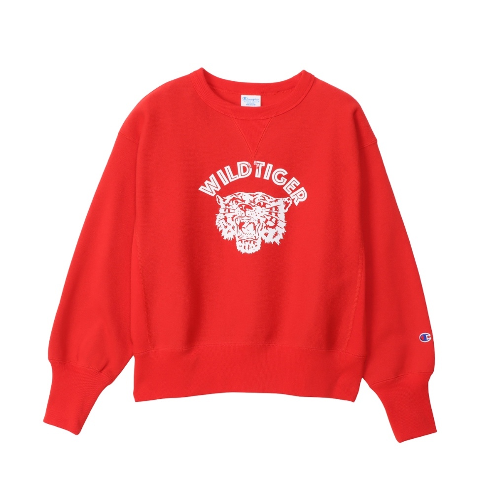 女款-CASUAL 寬版印花衛衣-紅色（CW-C003-170）