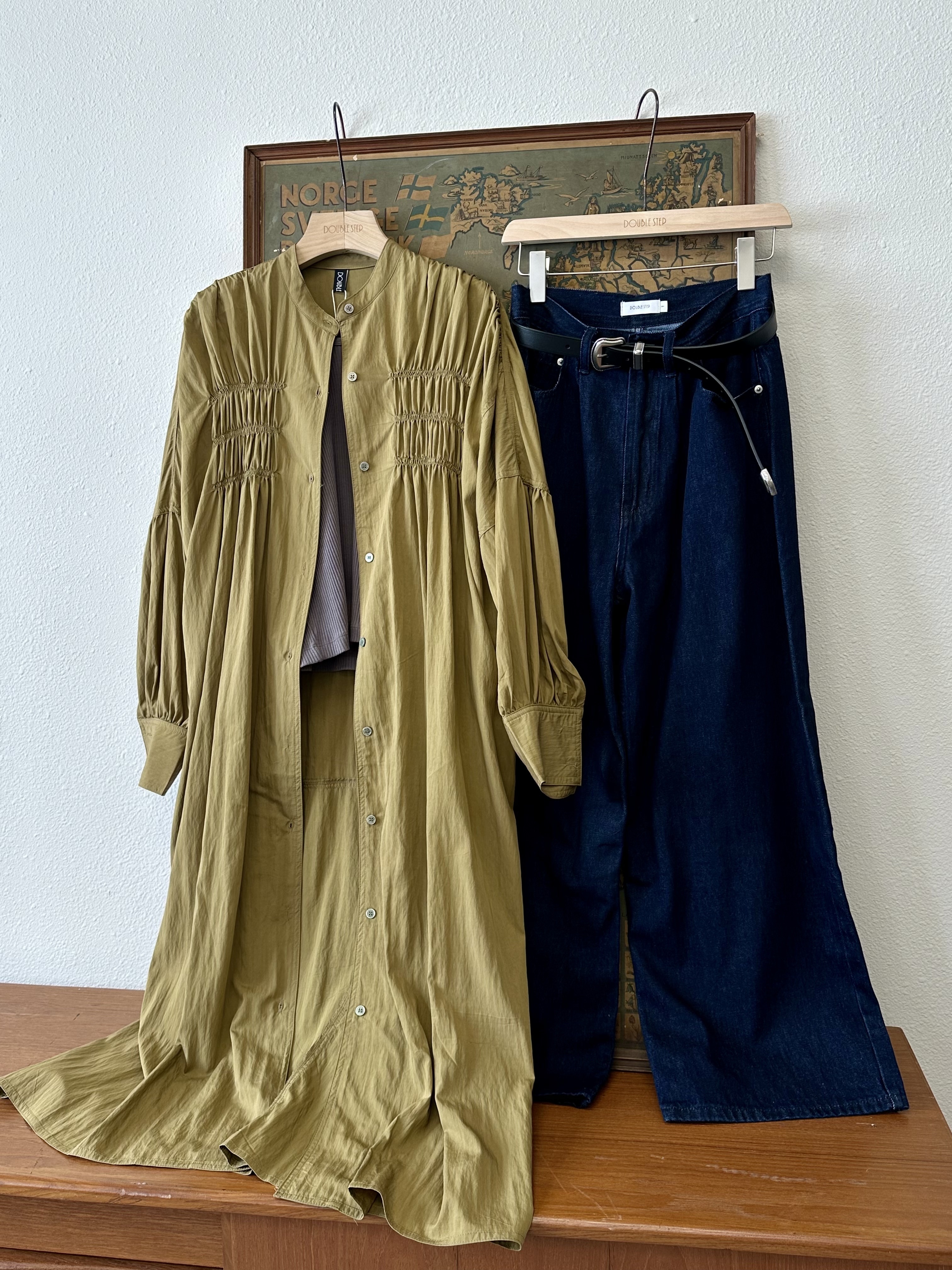 細節滿滿 ～ 寬鬆泡泡䄂恤衫裙 - OP53805