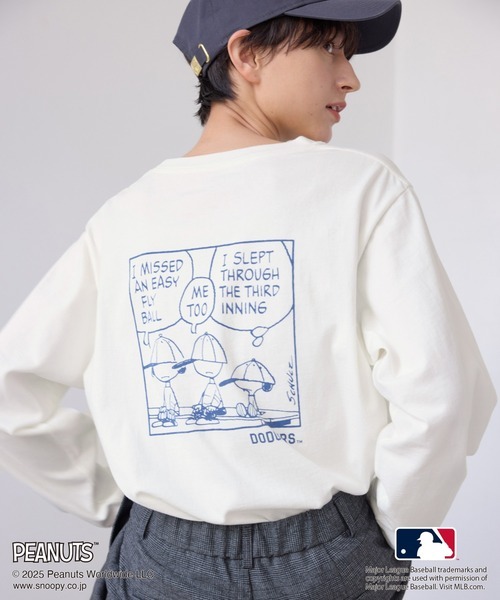 日本🇯🇵連線 MLB x Snoopy 史努比 隊徽刺繡塗鴉印花長袖T 隊徽 刺繡 塗鴉 休閒 SNOOPY 長袖 T恤 3款(任買兩件711免運)/預購