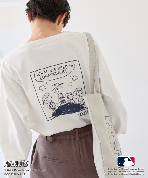 日本🇯🇵連線 MLB x Snoopy 史努比 隊徽刺繡塗鴉印花長袖T 隊徽 刺繡 塗鴉 休閒 SNOOPY 長袖 T恤 3款(任買兩件711免運)/預購