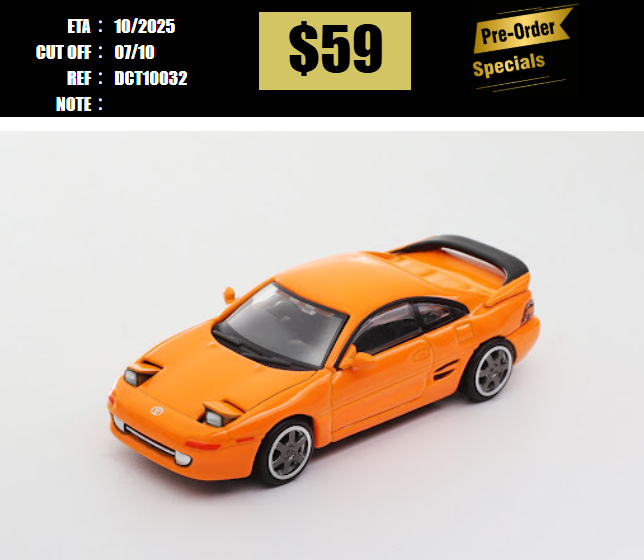 PO-$59 * DCT * 1:64 TOYOTA MR-2 ORANGE [OD03/10]