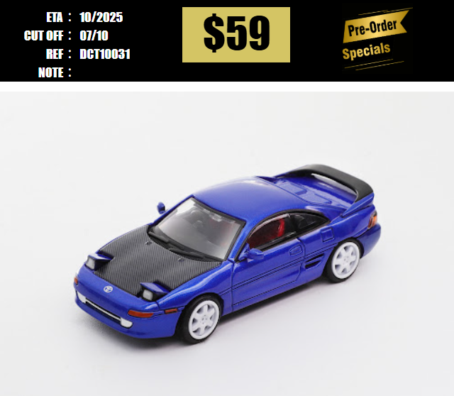 PO-$59 * DCT * 1:64 TOYOTA MR-2 BLUE [OD03/10]