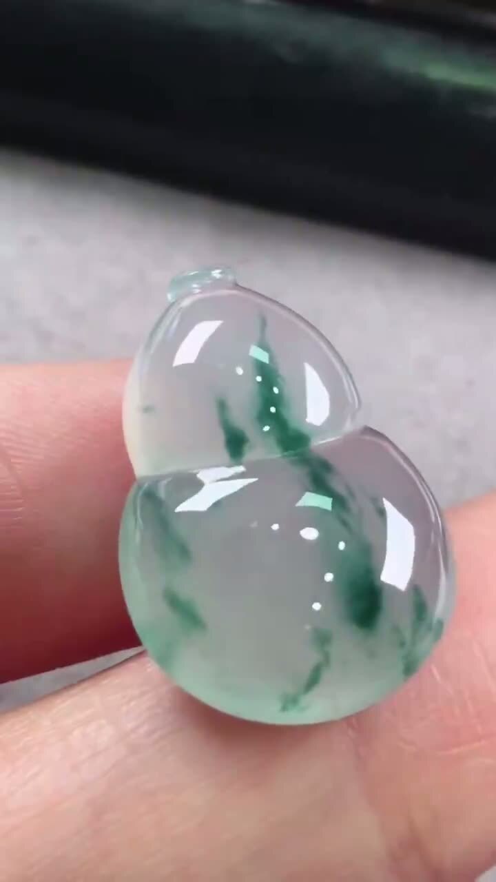 翡翠葫蘆,天然翡翠A玉, 緬甸玉, Jade, Jadeite