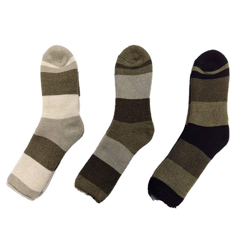 男用室內襪/條紋 25～27cm