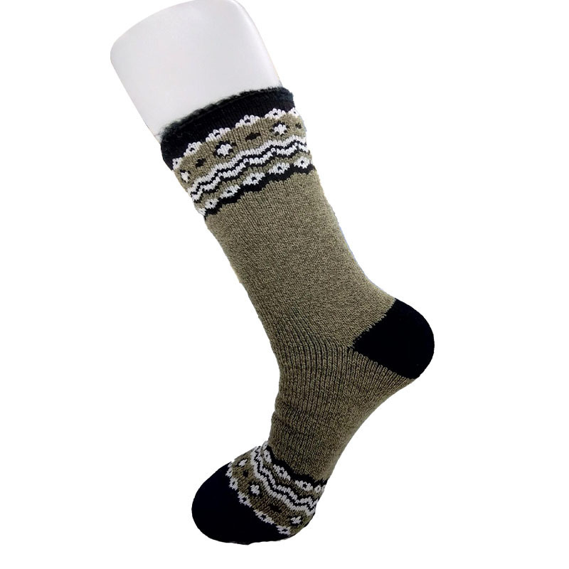 男用室內襪/幾何花紋 25～27cm