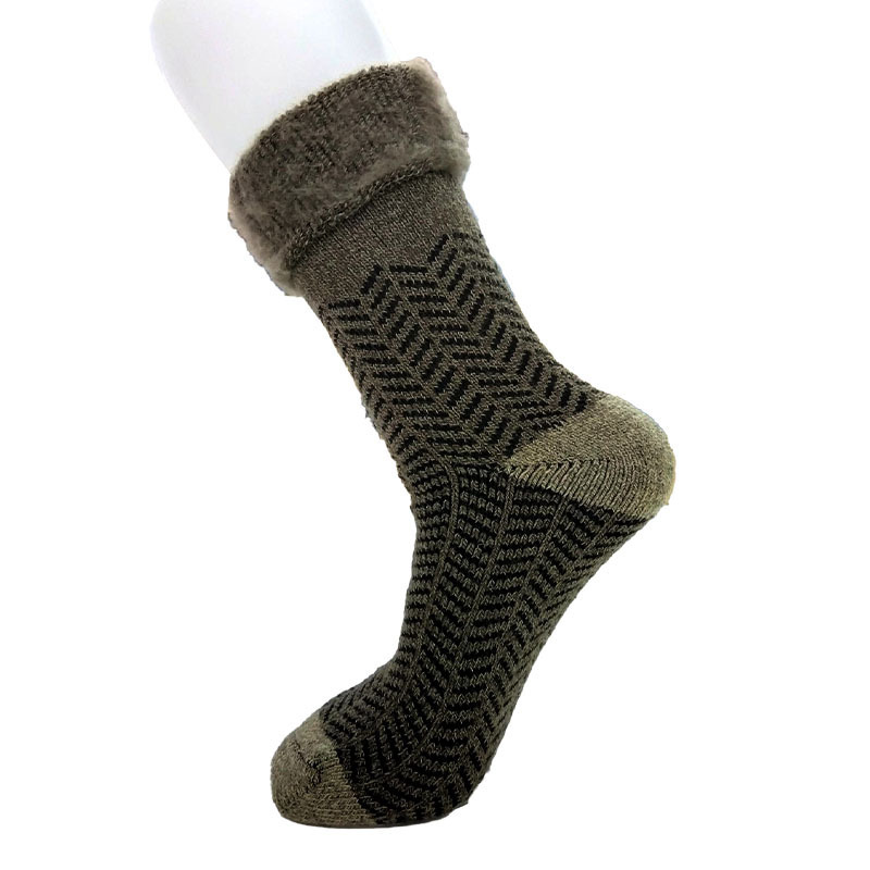 男用室內襪/人字紋 25～27cm