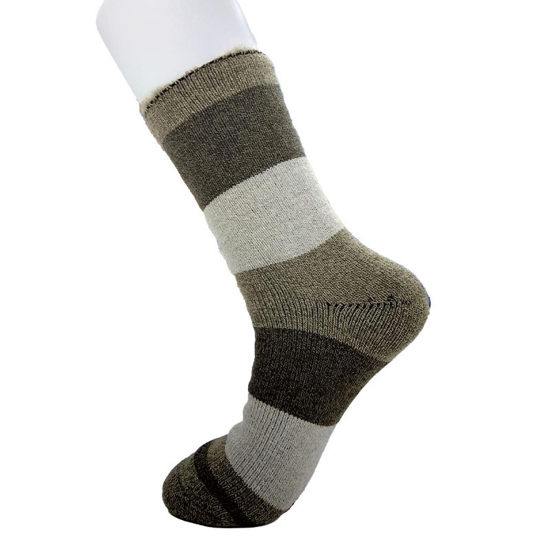 男用室內襪/條紋 25～27cm