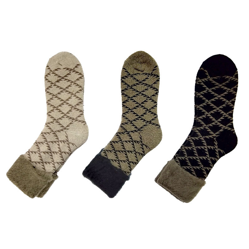 女用室內襪/幾何花紋 23～25cm