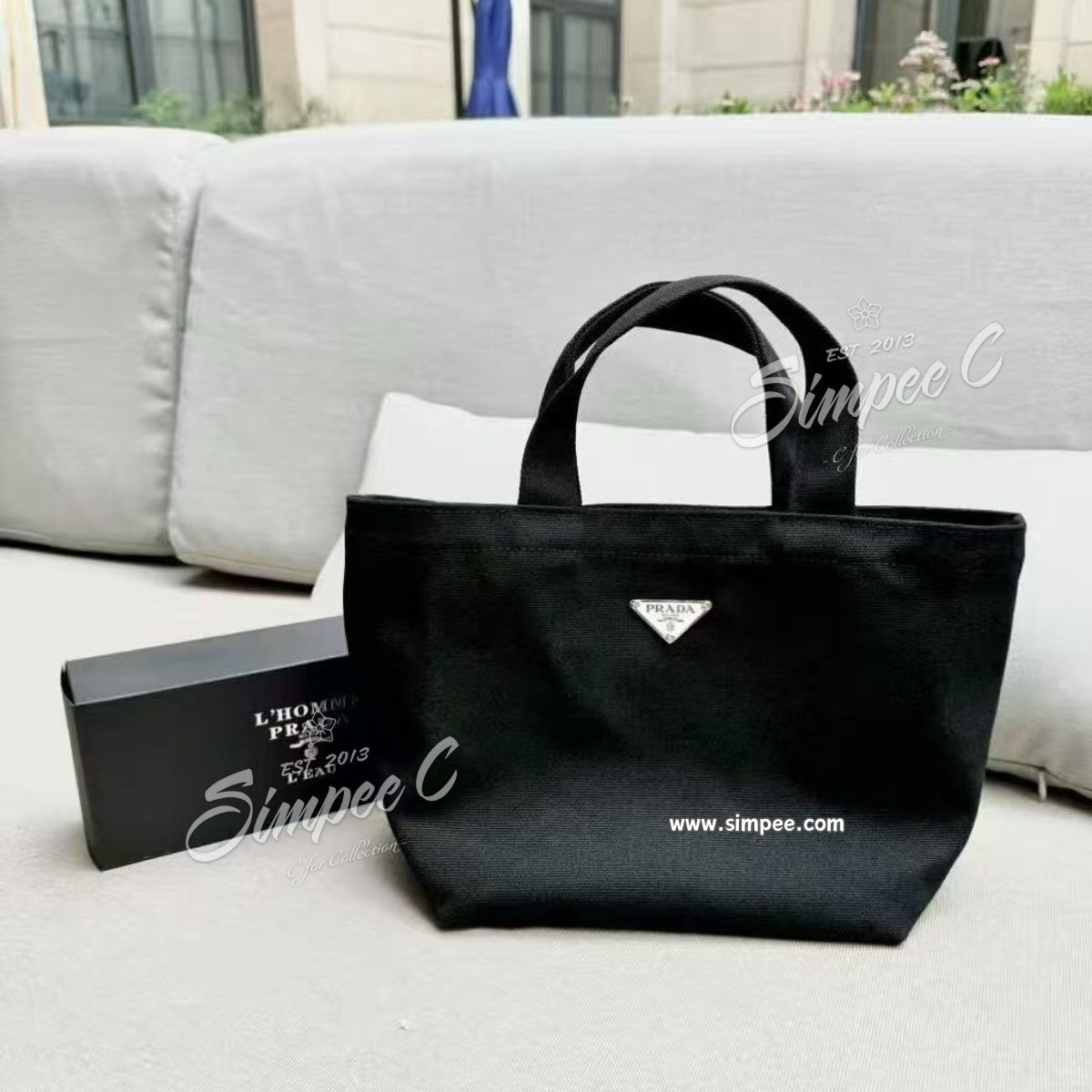 PRADA HOMME 贈品帆布手挽袋