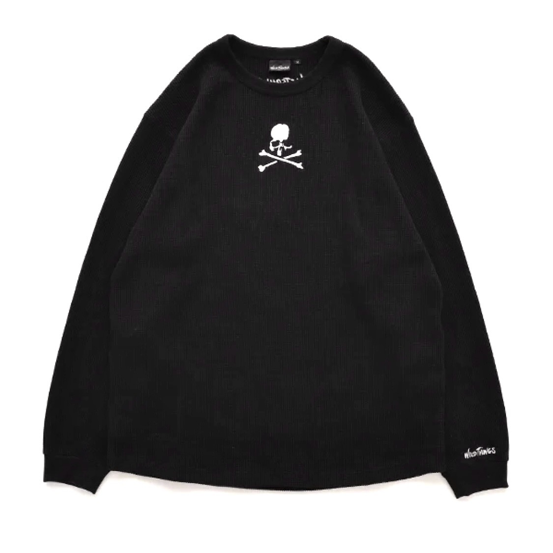 2025AW WILD THINGS × MASTERMIND WORLD MMJ WAFFLE LS TEE 骷髏 華夫格 針織 長袖 長T 現貨 WT25413KY