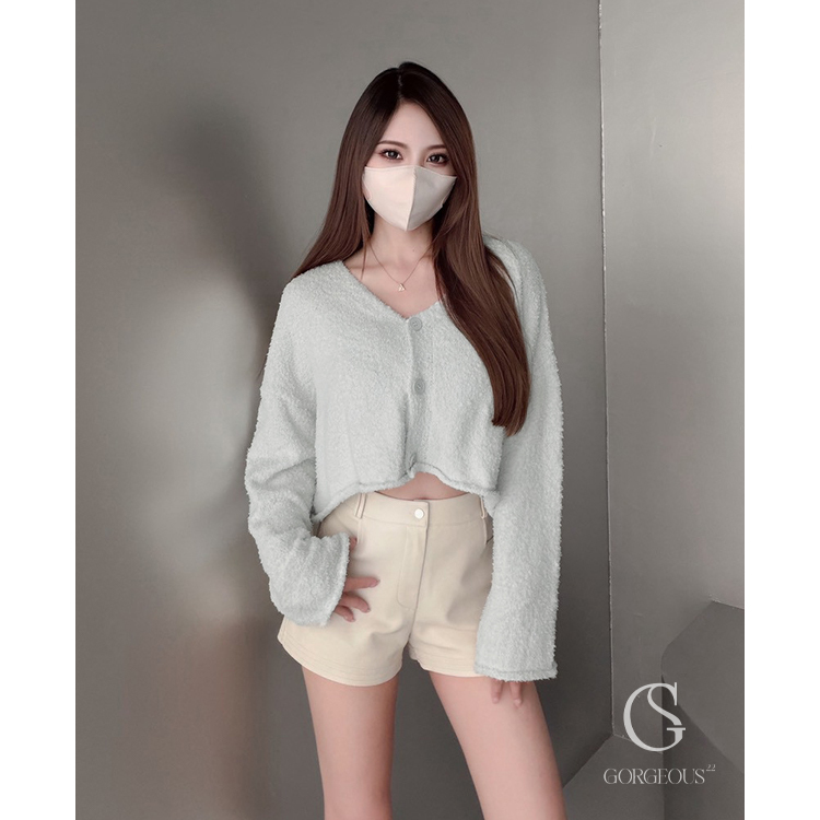 G3156 「棉花糖QQ排釦毛衣」