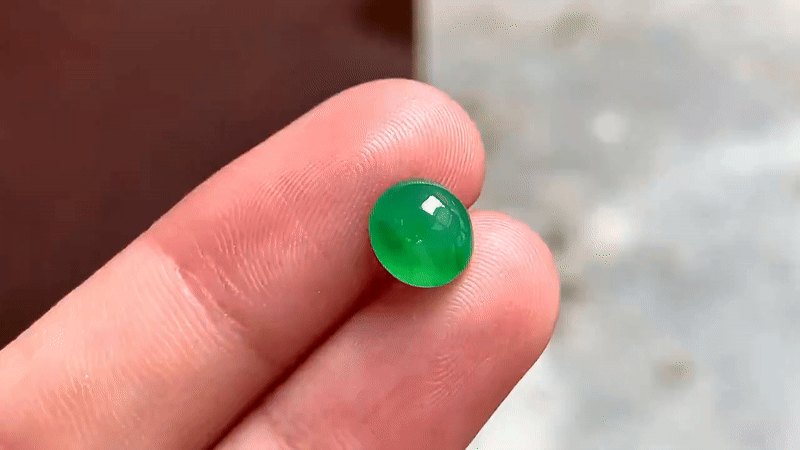 925559 翡翠滿色蛋面