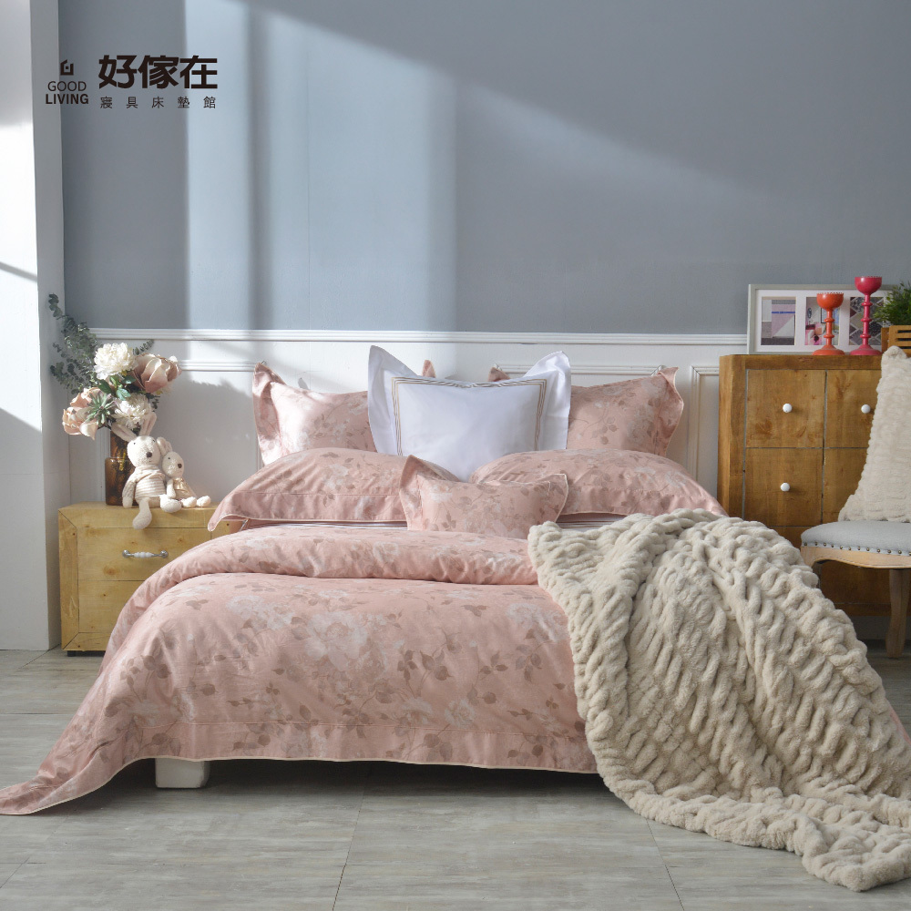 【Royal Cover】Bộ chăn ga gối cotton pha sợi Tencel™ 360 sợi – Mẫu “Seville” (Size đôi / Queen / King)