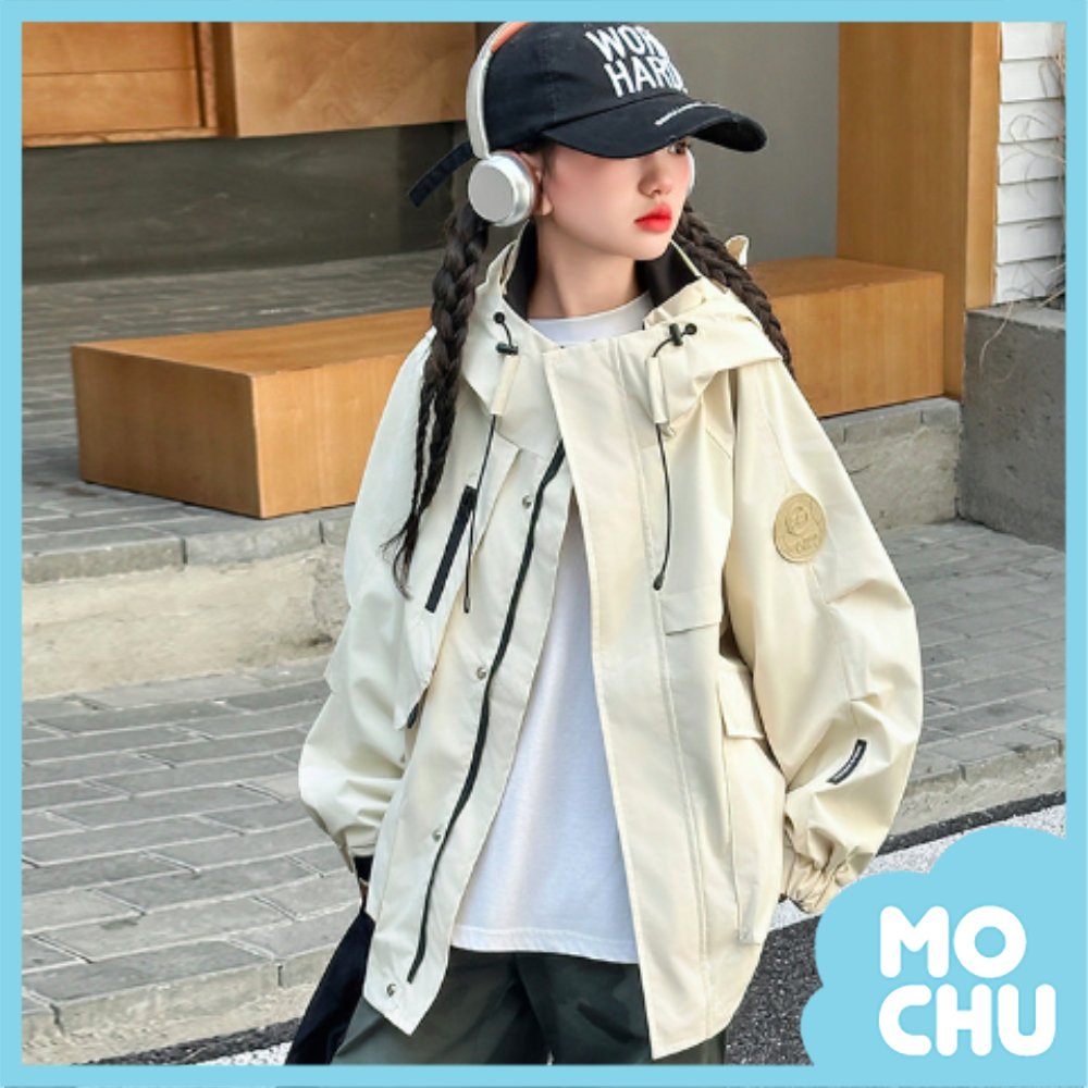 拉繩戶外休閒衝鋒外套(三色)