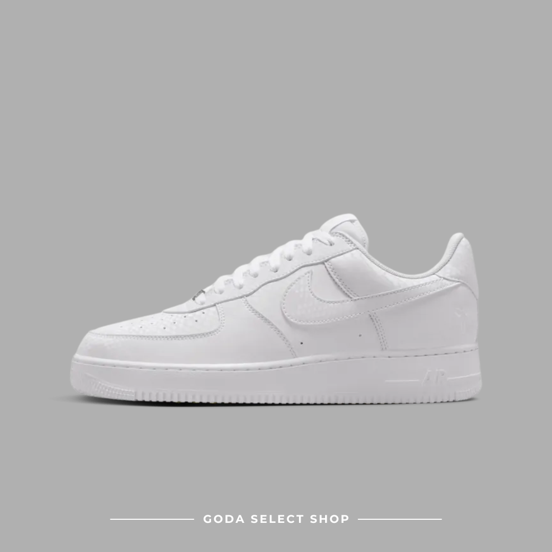 NIKE Kobe Air Force 1 Low KOBE FORCE "White" 白色 蛇鱗 刺繡 IB0018-100