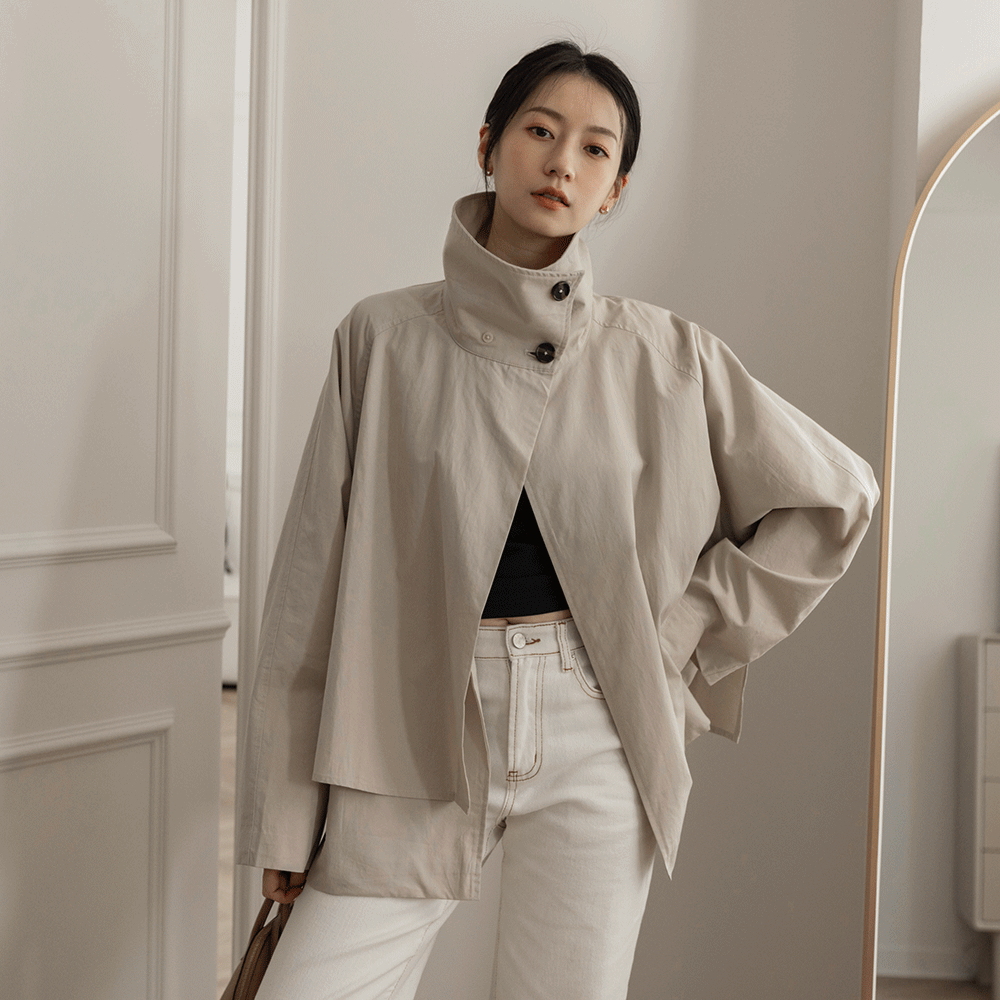 2ways品牌風衣外套-米杏