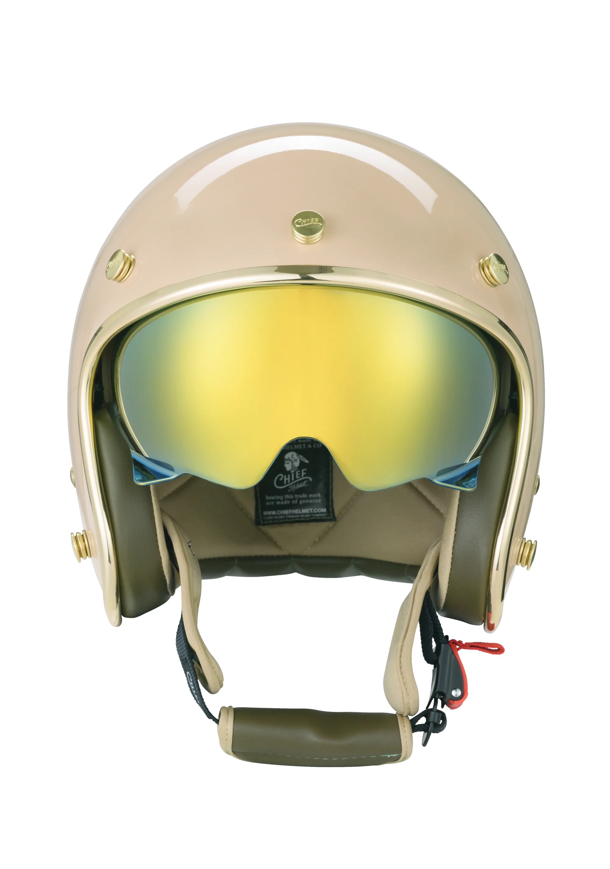 Chief Helmet DEMETER 奶茶 3/4 半罩 復古帽