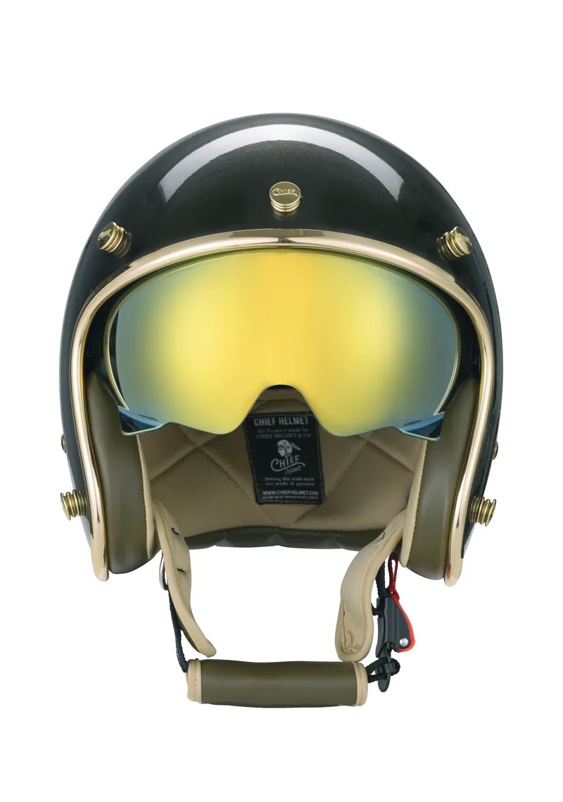 Chief Helmet DEMETER 閃銀 3/4 半罩 復古帽