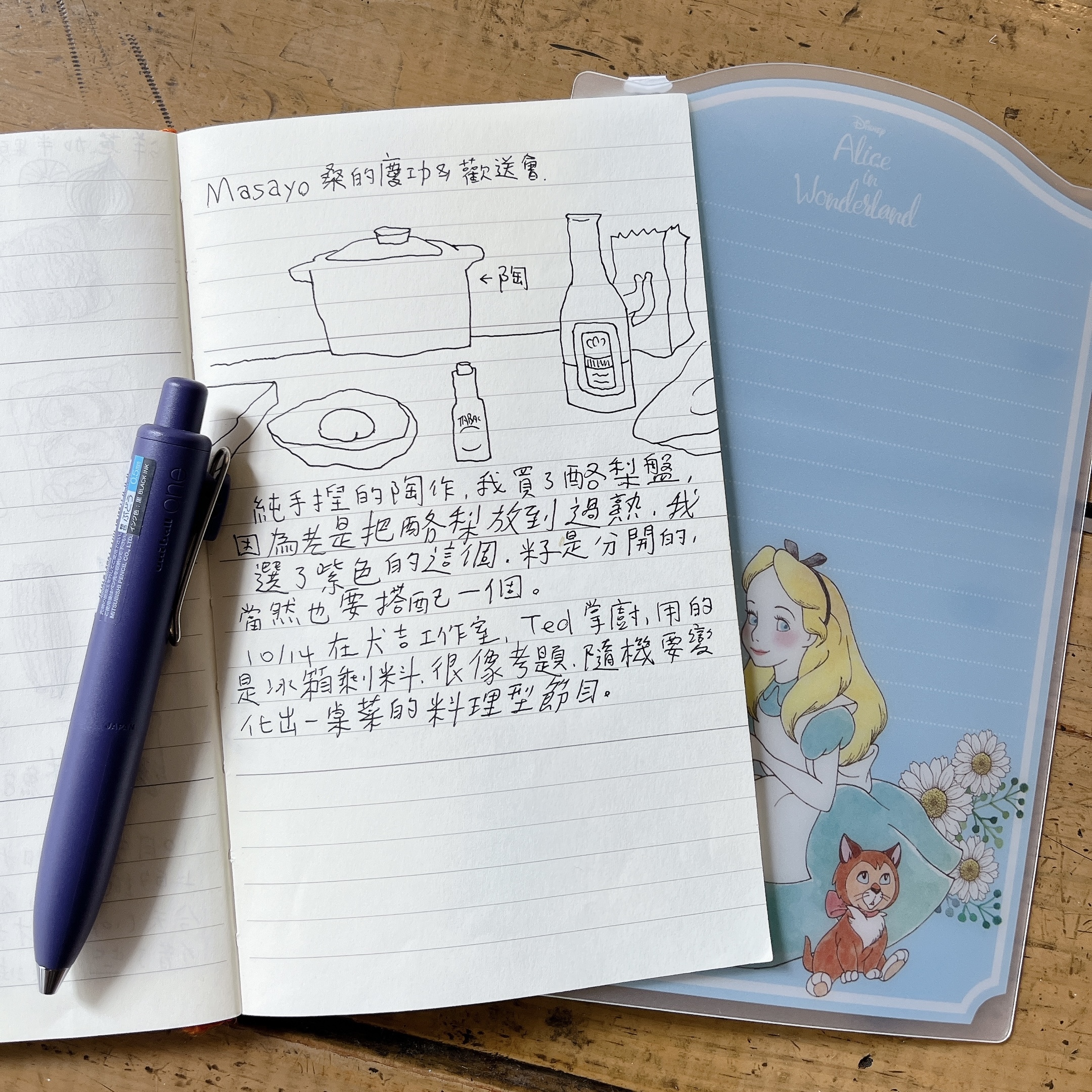 日本 Disney 迪士尼 皮克斯 愛麗絲夢遊仙境 公主 墊板