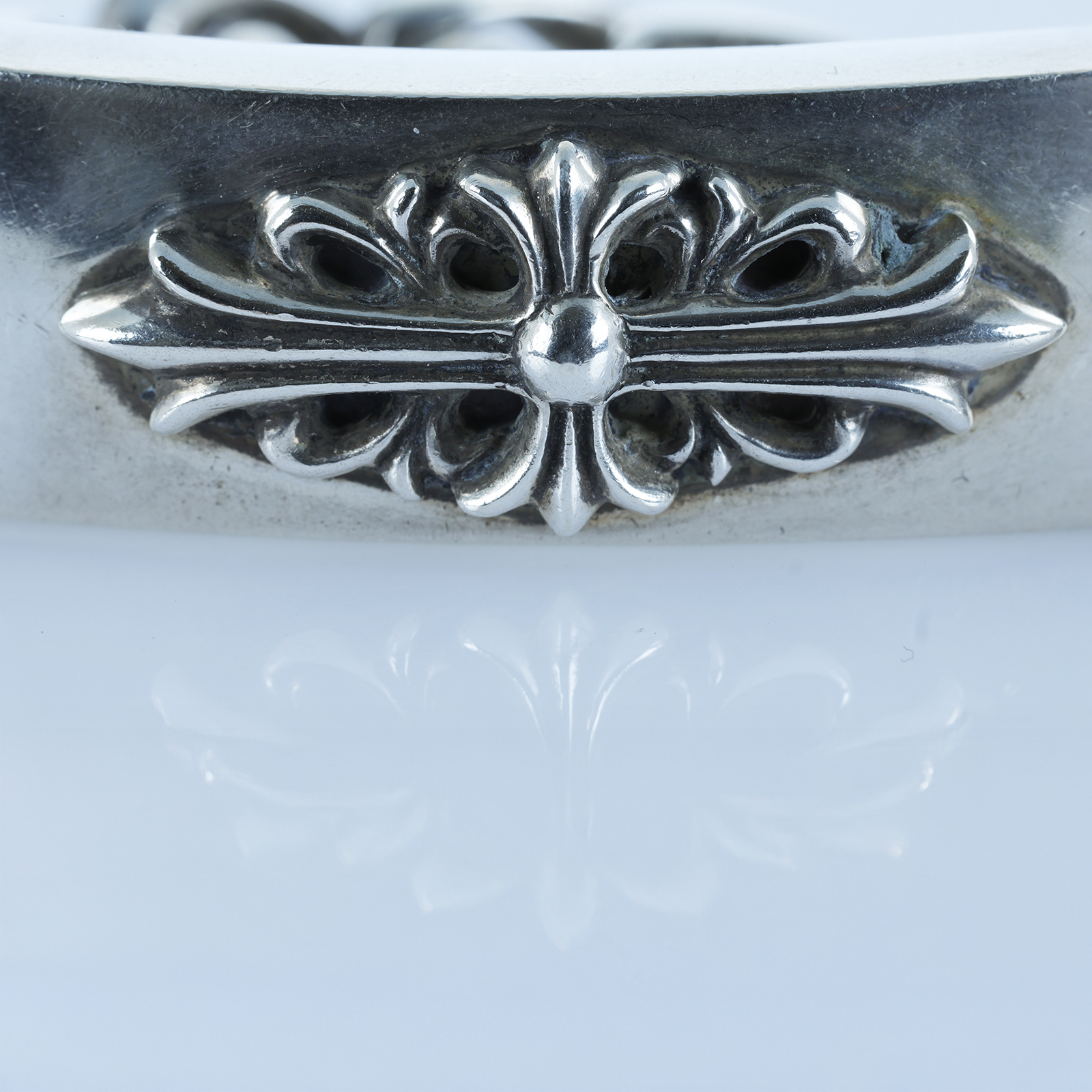 克羅心CHROME HEARTS 925 FLRL CRS 11LINK手鍊