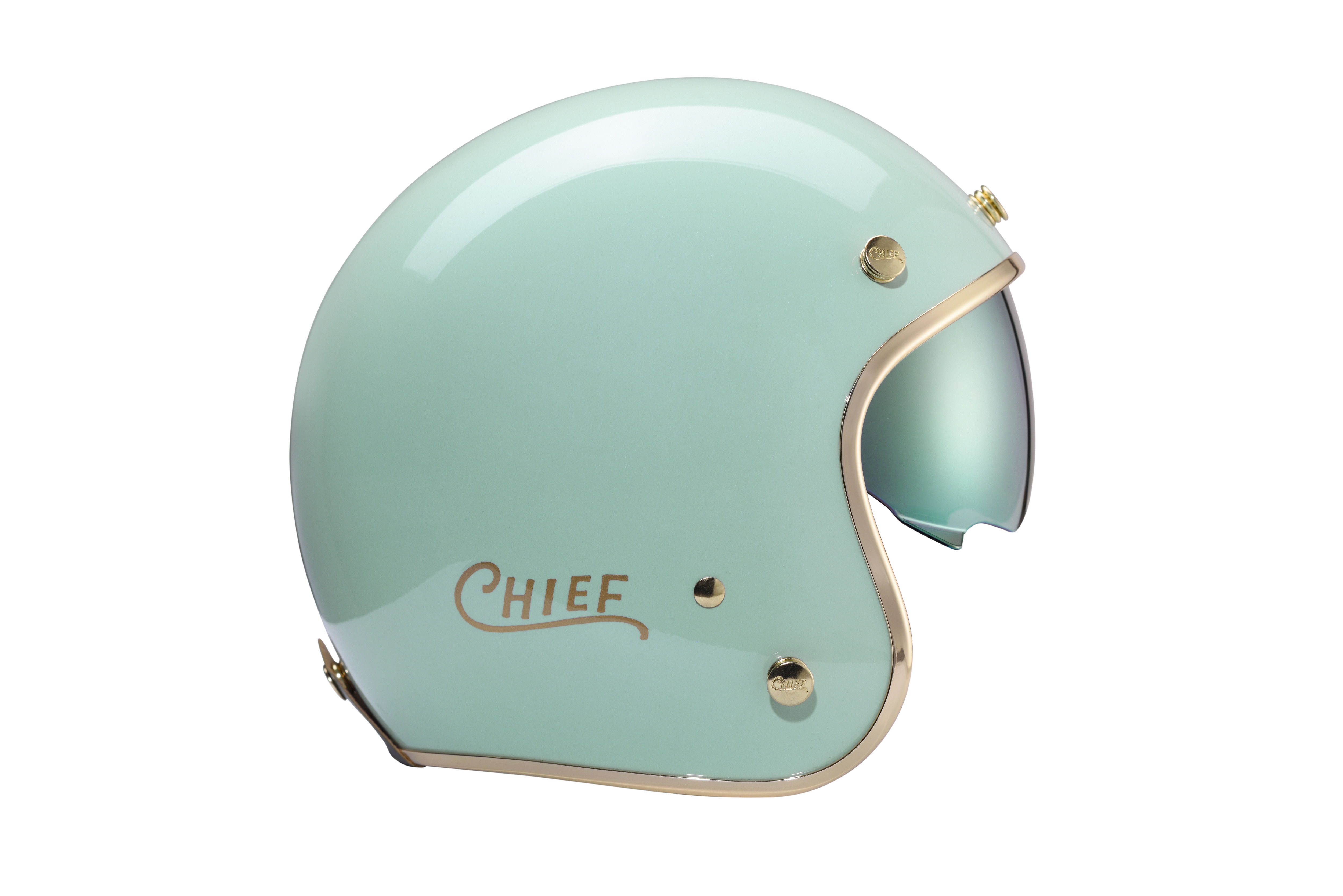 Chief Helmet DEMETER 薄荷綠 3/4 半罩 復古帽