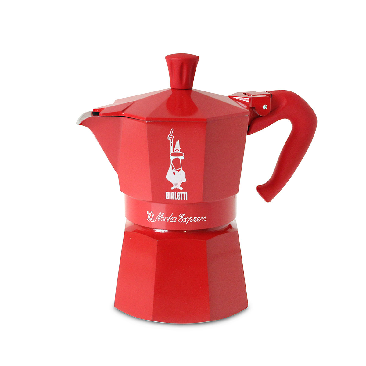 Bialetti Magico Ricordo系列 - 3杯裝 鋁質摩卡咖啡壺 - 深紅色 - 0005394
