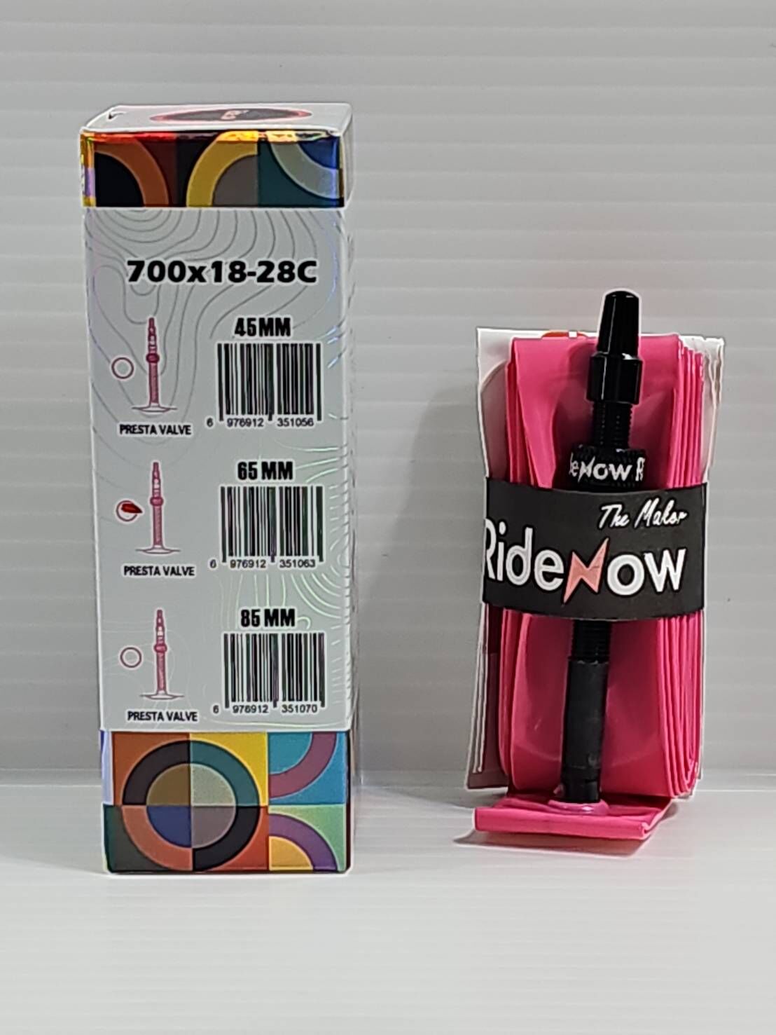 Ridenow TPU 24g 輕量化內胎 65mm 長度金屬氣嘴 黑色金屬氣嘴 黑色金屬嘴 適用:700*18C~28C 外胎