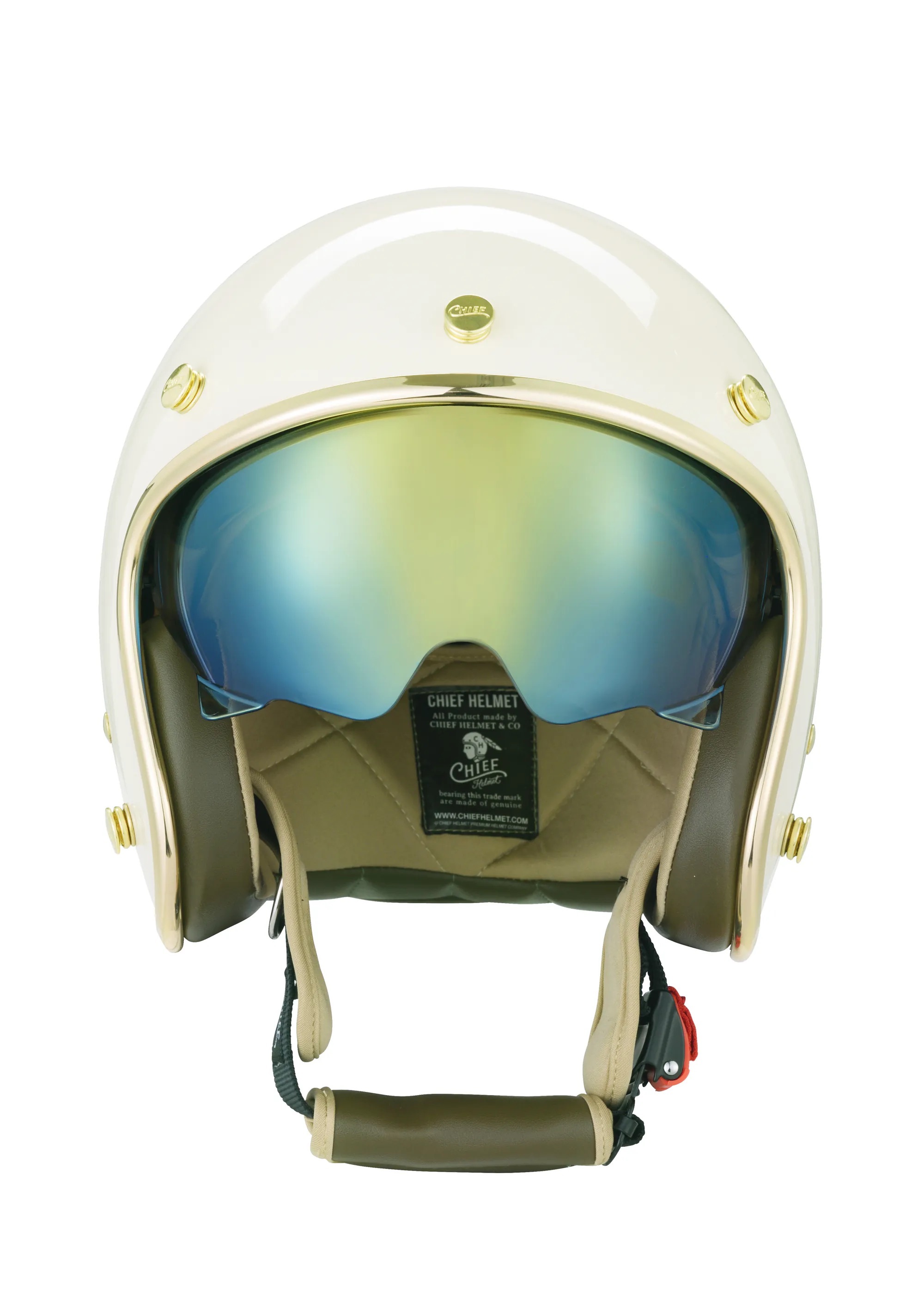 Chief Helmet DEMETER 奶昔白 3/4 半罩 復古帽