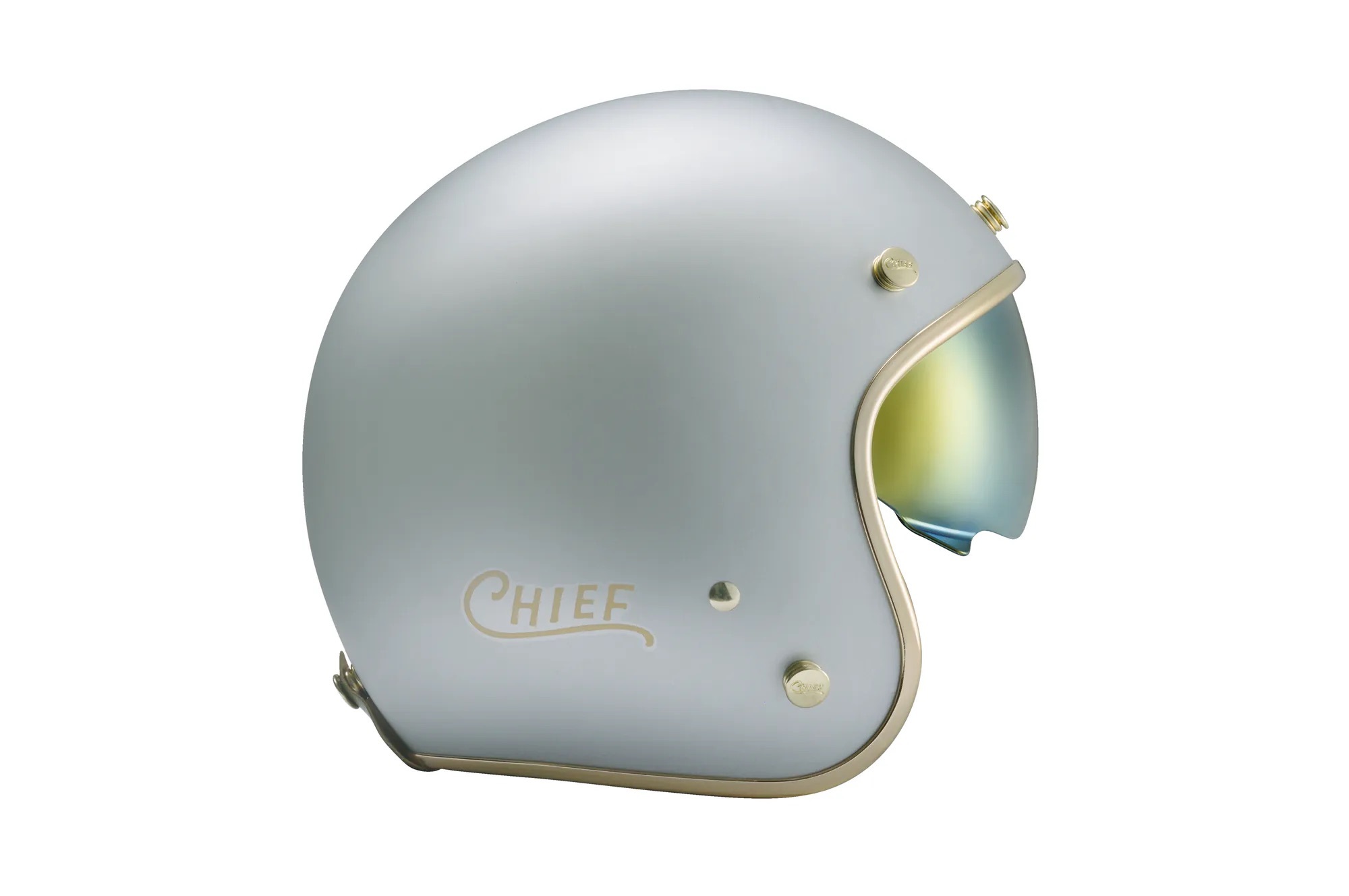 Chief Helmet DEMETER 消光銀 3/4 半罩 復古帽