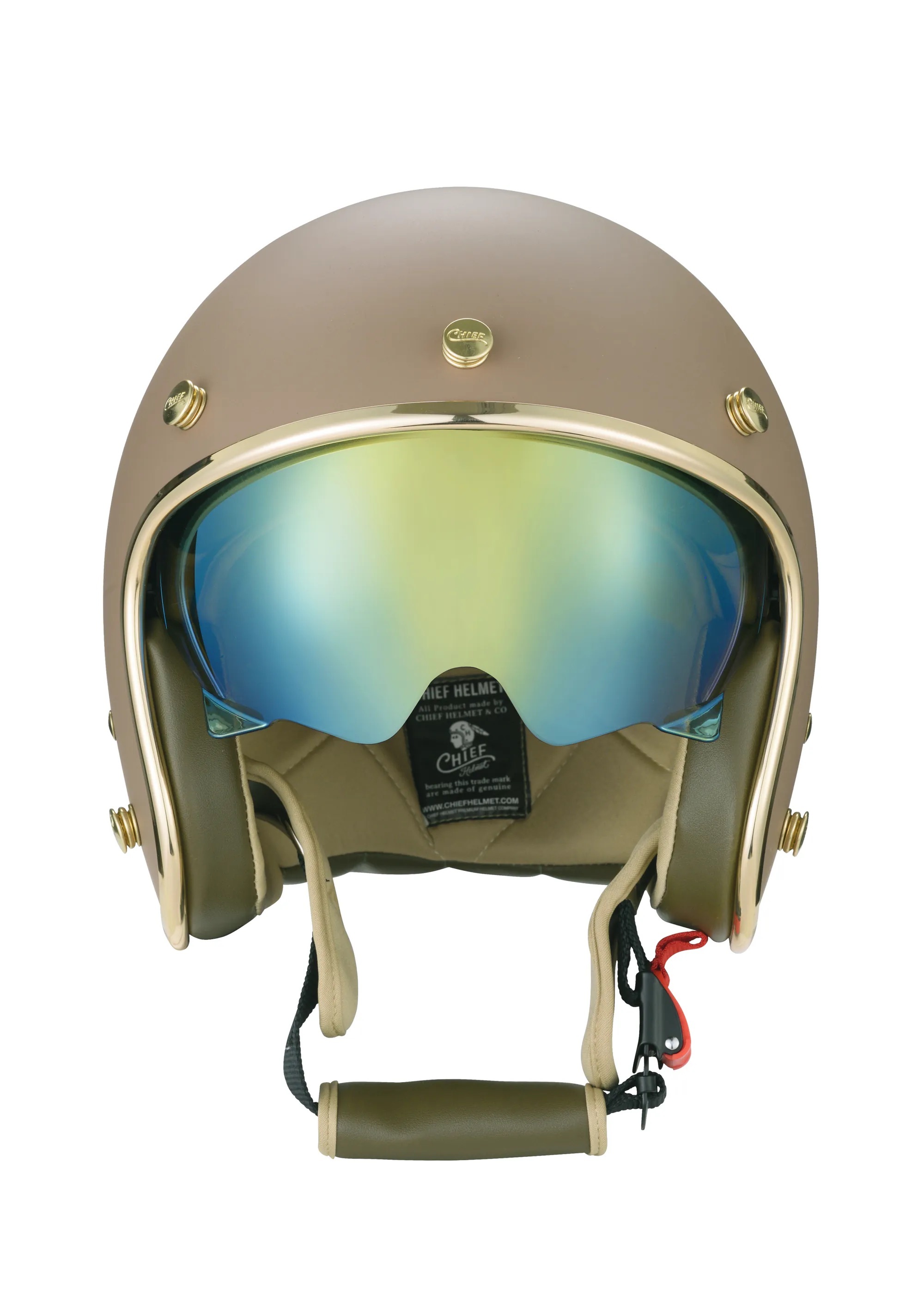 Chief Helmet DEMETER 消光可可 3/4 半罩 復古帽