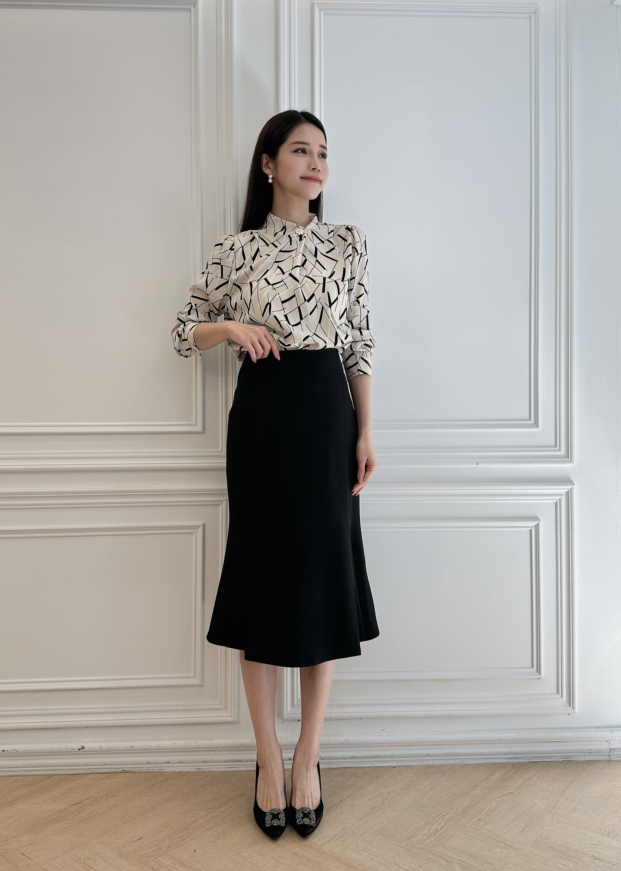 優雅顯瘦魚尾裙