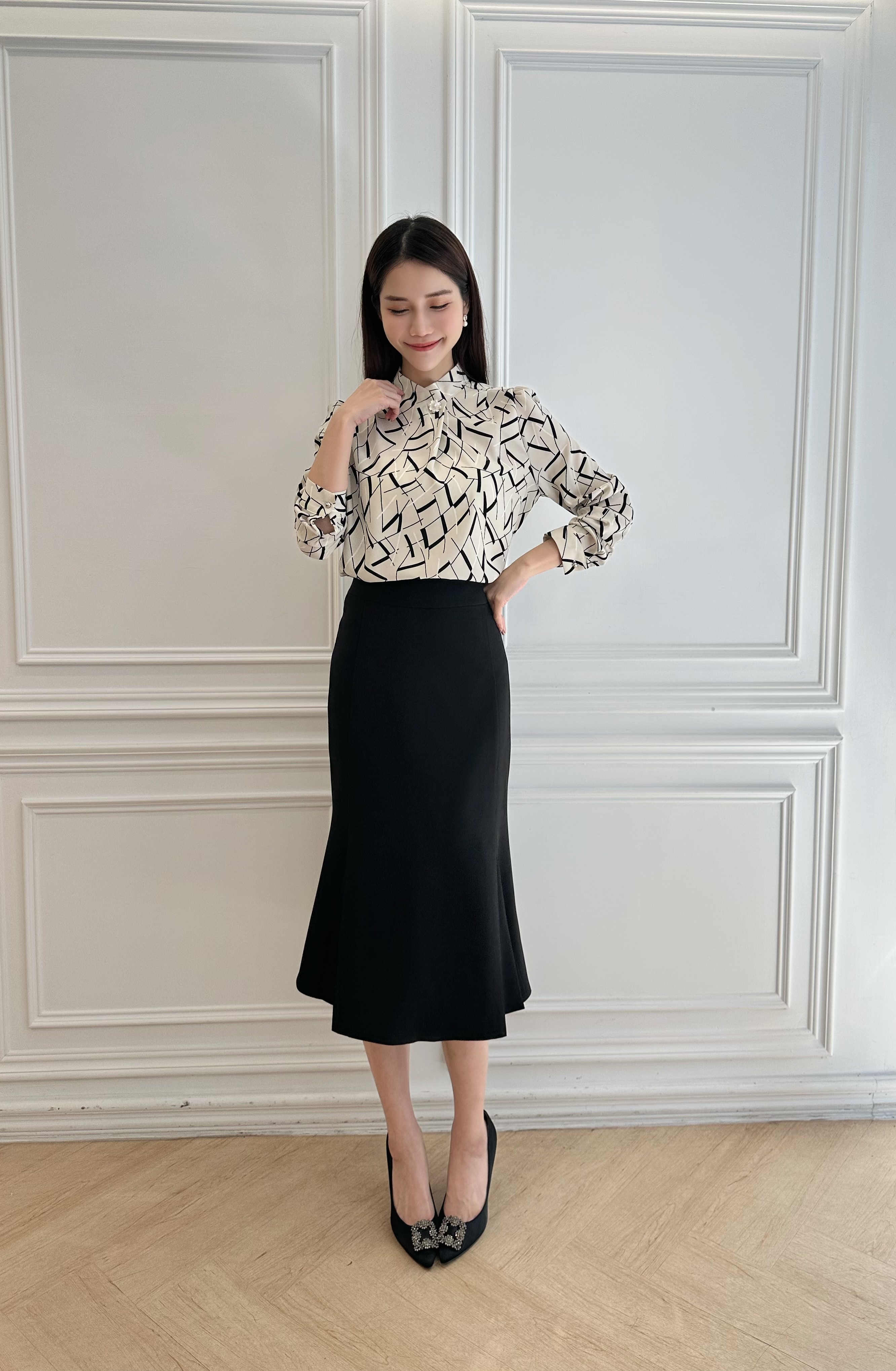 優雅顯瘦魚尾裙