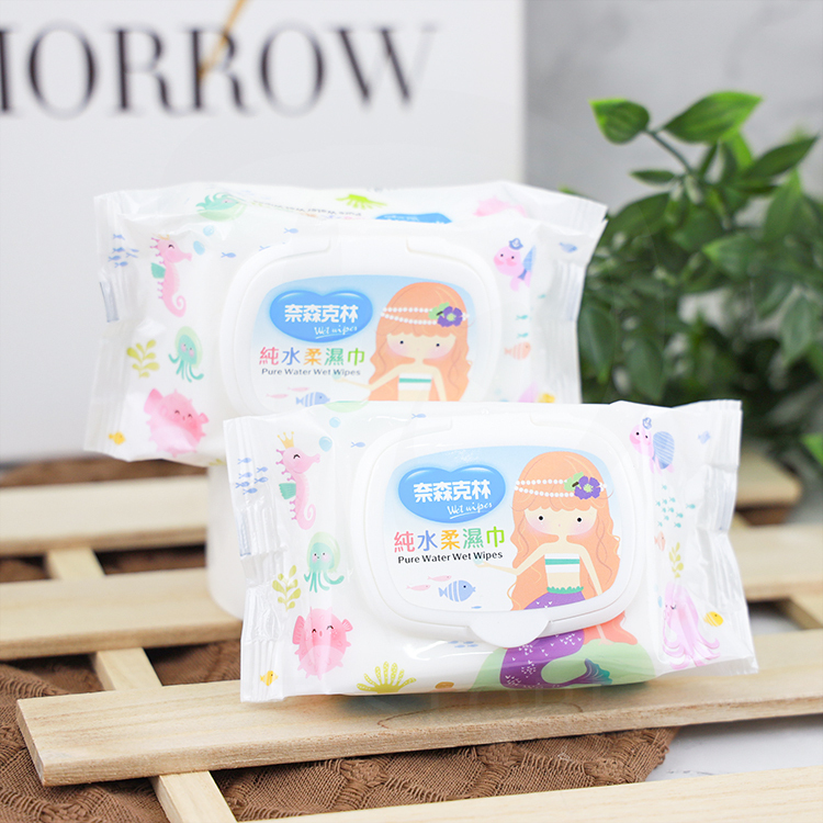 奈森克林 人魚公主純水濕巾 30抽 掀蓋 台灣製【BJ009】
