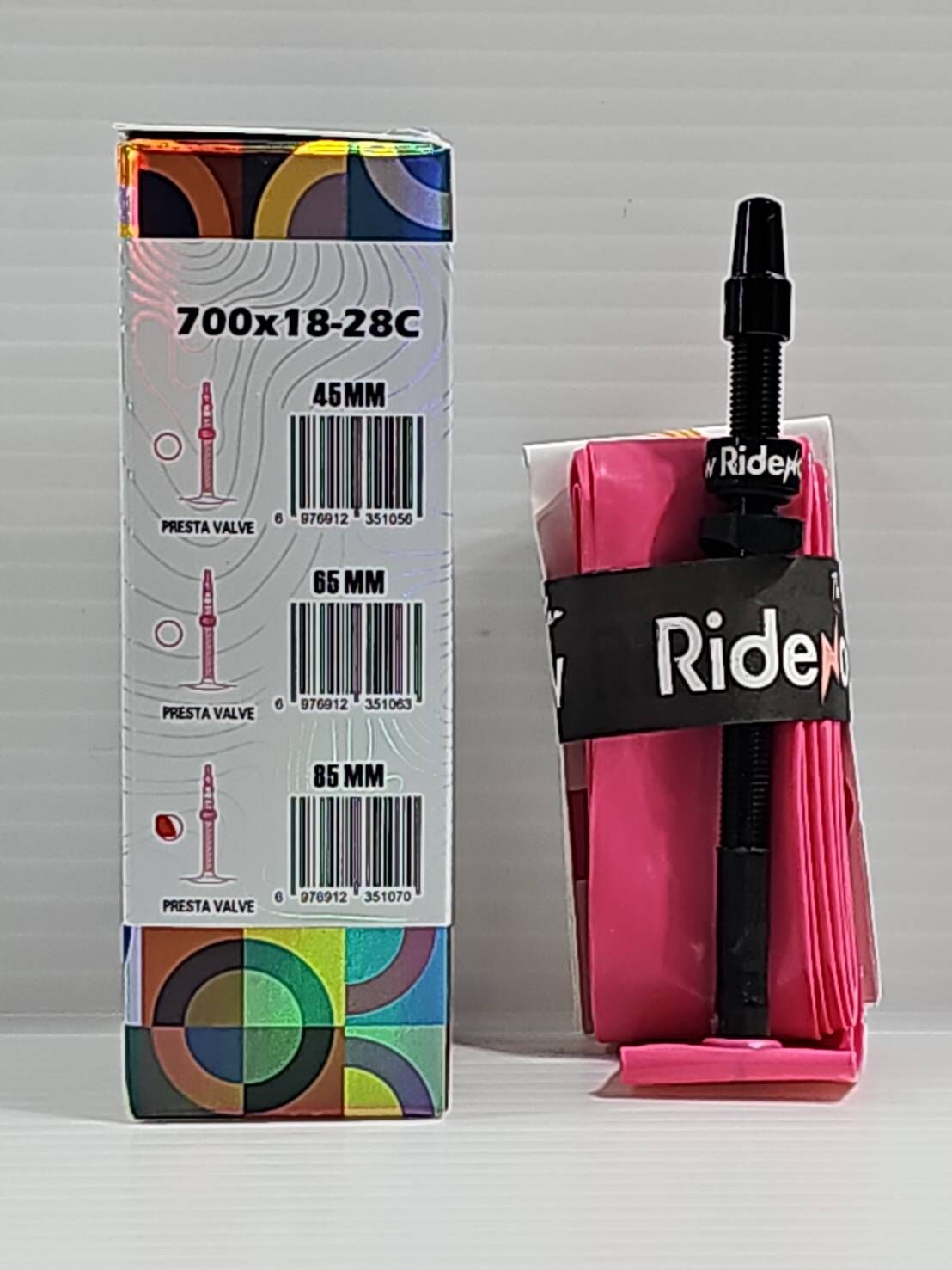 Ridenow TPU 24g 輕量化內胎 85mm 長度金屬氣嘴 黑色金屬氣嘴 黑色金屬嘴 適用:700*18C~28C 外胎