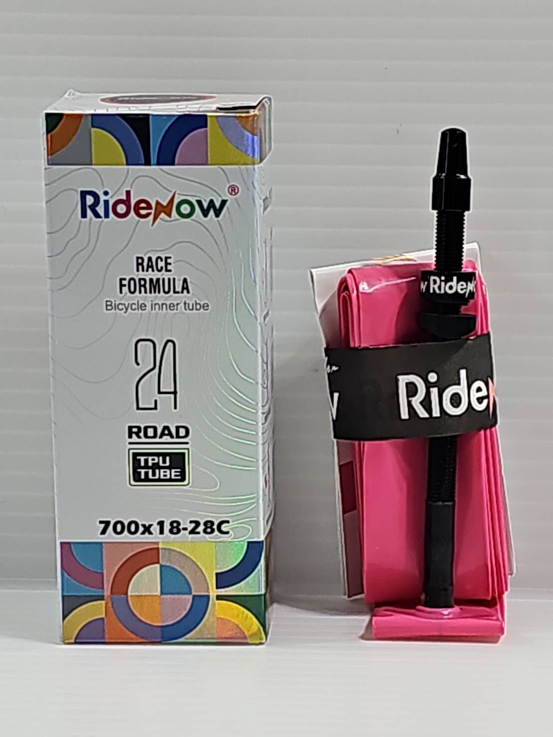 Ridenow TPU 24g 輕量化內胎 85mm 長度金屬氣嘴 黑色金屬氣嘴 黑色金屬嘴 適用:700*18C~28C 外胎