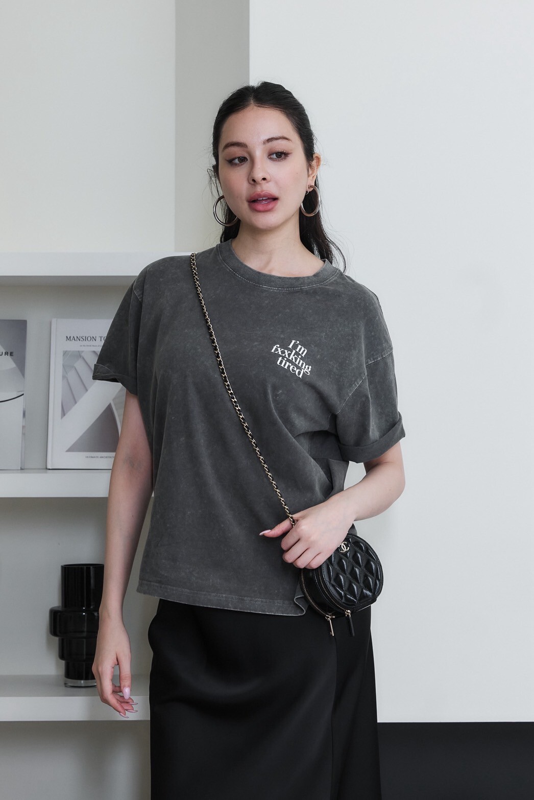 別惹我水洗t_AMISSA（灰）