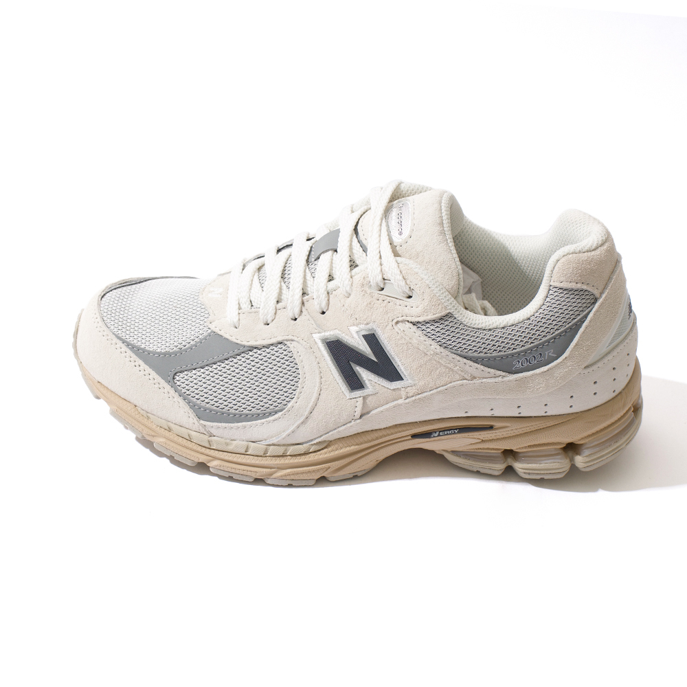New Balance 2002R 男鞋 女鞋 米灰色 洗舊底 網眼 皮革 緩震 休閒 運動 慢跑鞋 U2002RJ