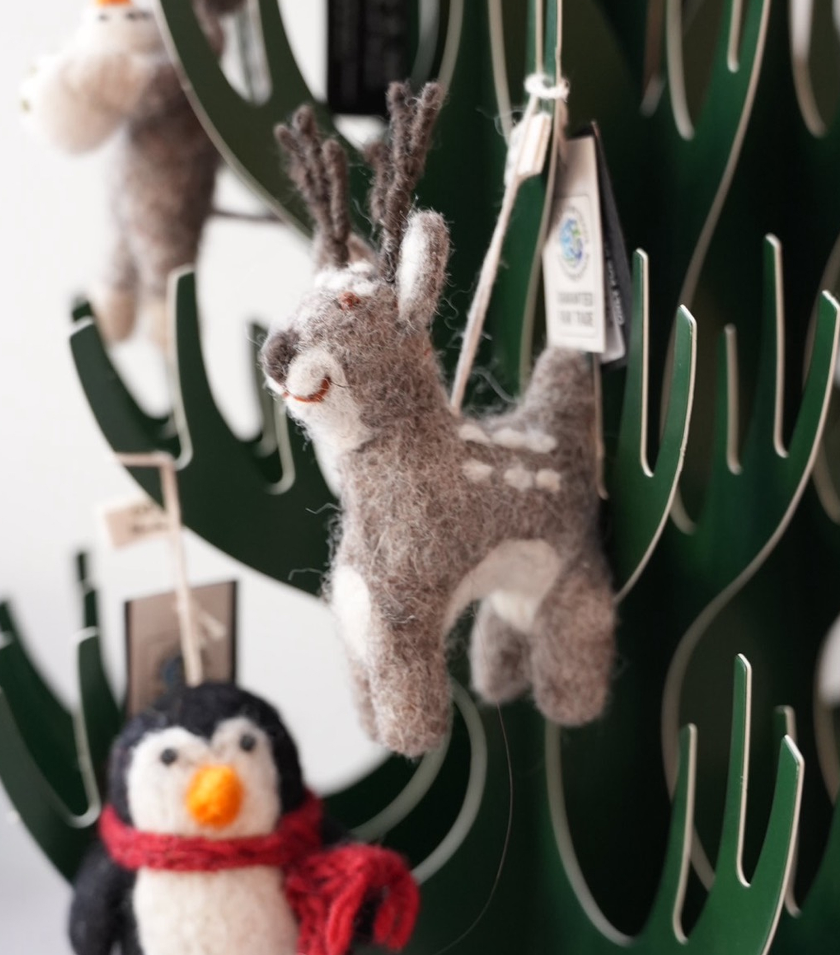 丹麥Gry&Sif 聖誕掛飾-Cute Grey Deer-Small(12524)