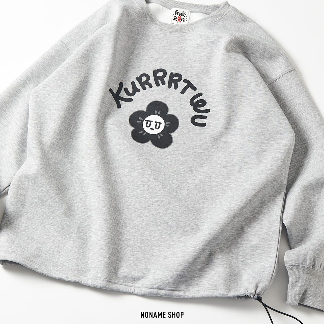 Kurt Wu × FREAK'S STORE 圓領 胸前印花 大學T 兩色 (男款)