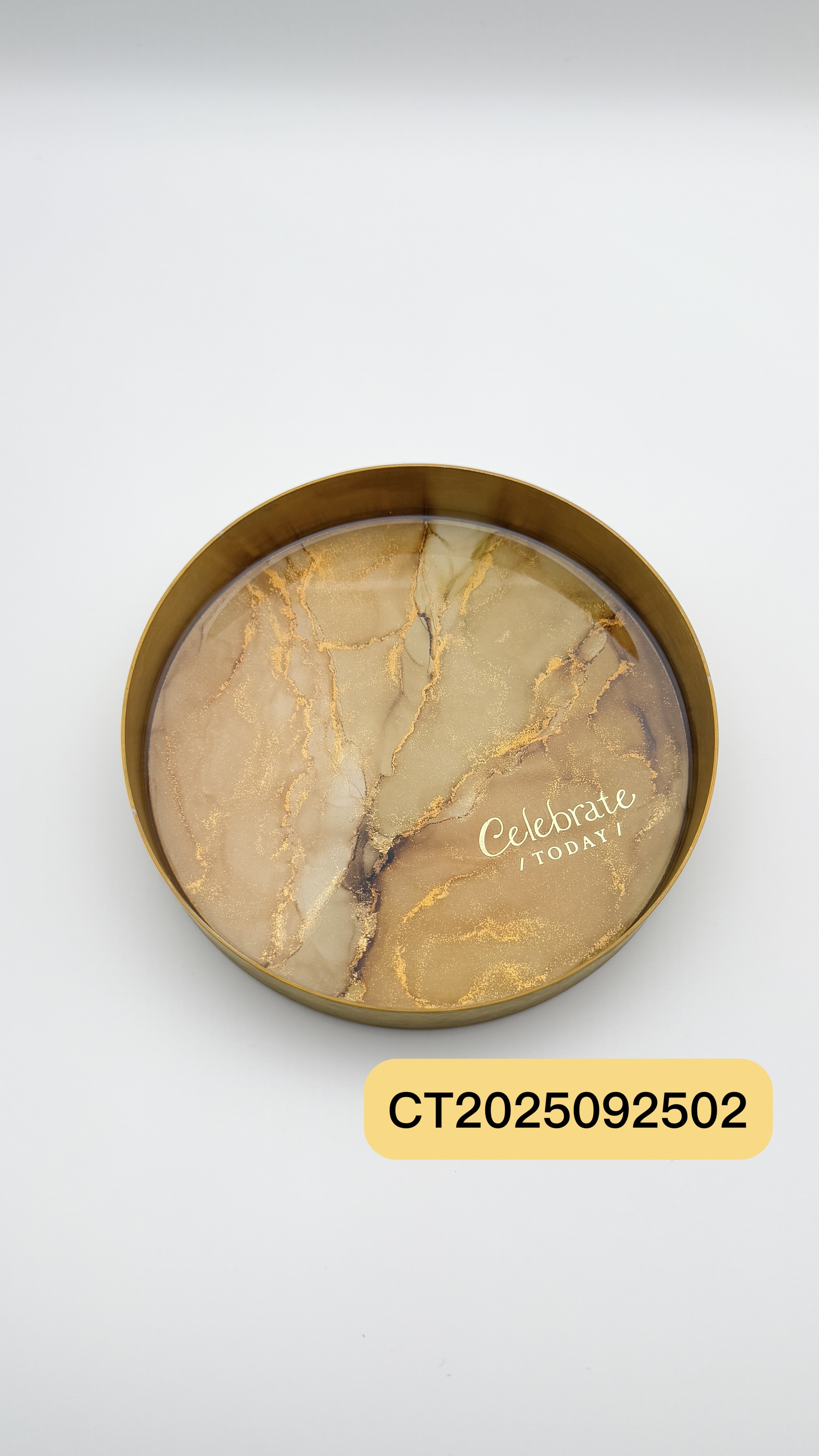 Celebrate today MIT台灣手工製作 酒墨藝術圓形置物盤