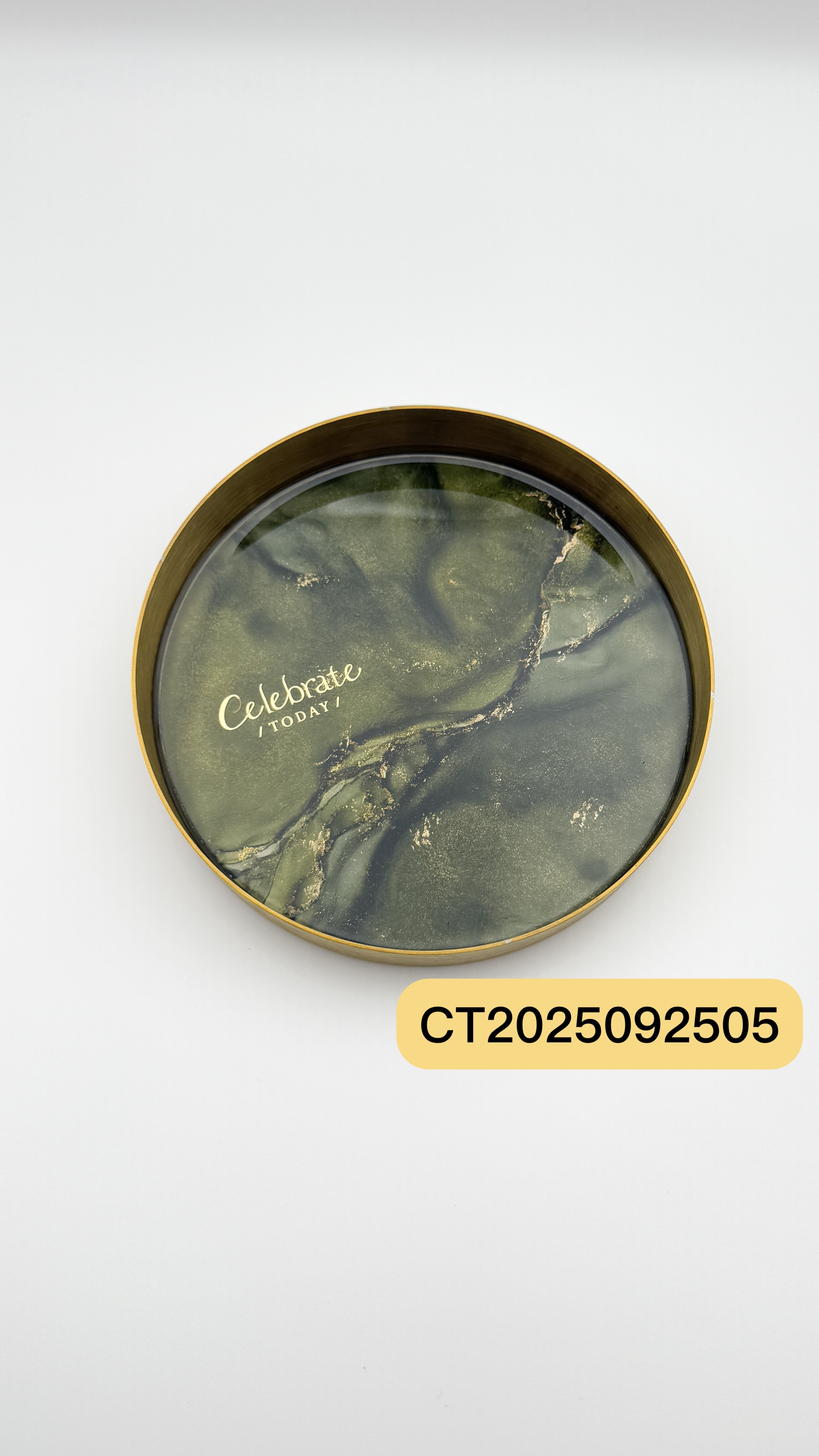 Celebrate today MIT台灣手工製作 酒墨藝術圓形置物盤