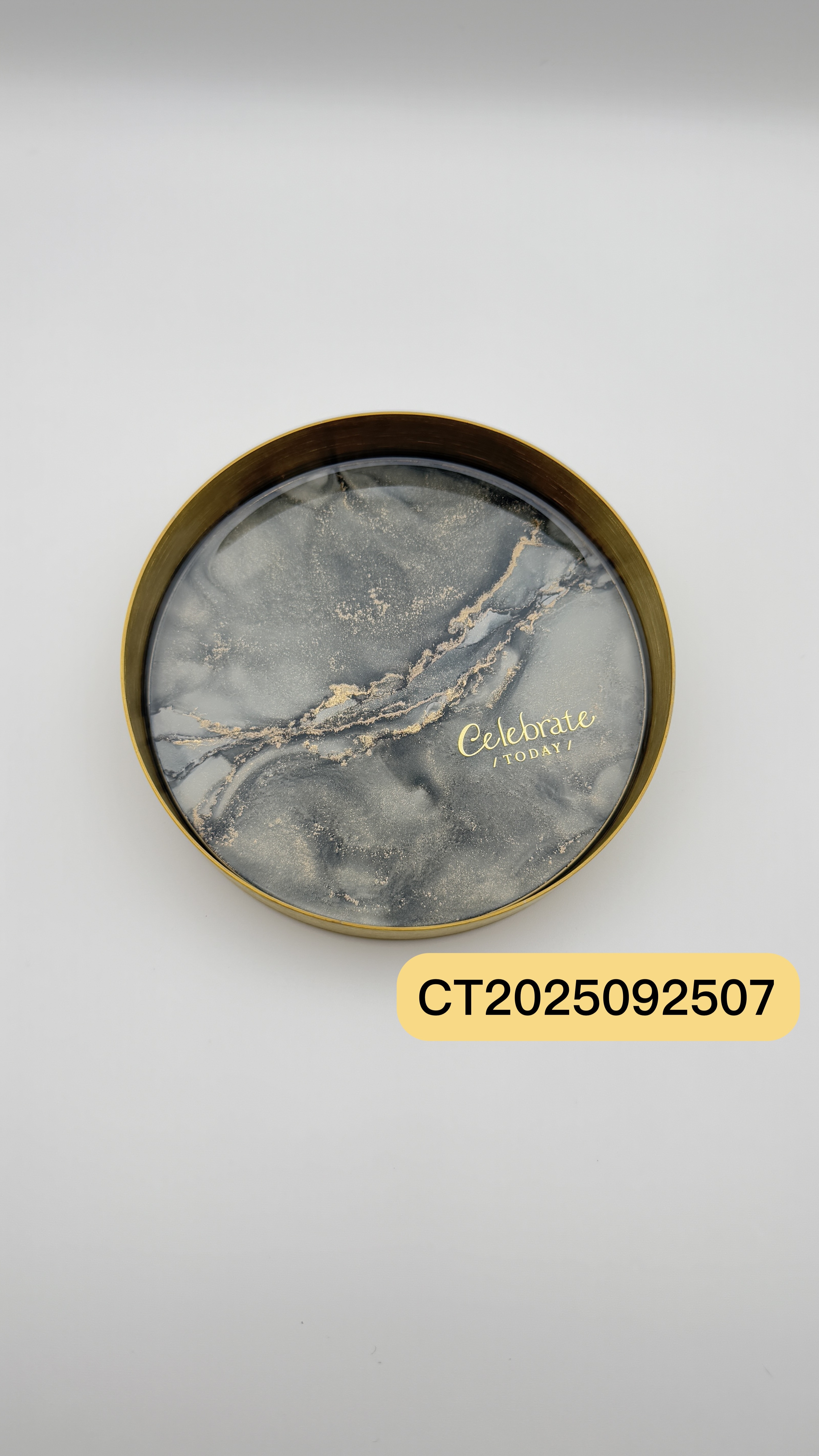 Celebrate today MIT台灣手工製作 酒墨藝術圓形置物盤