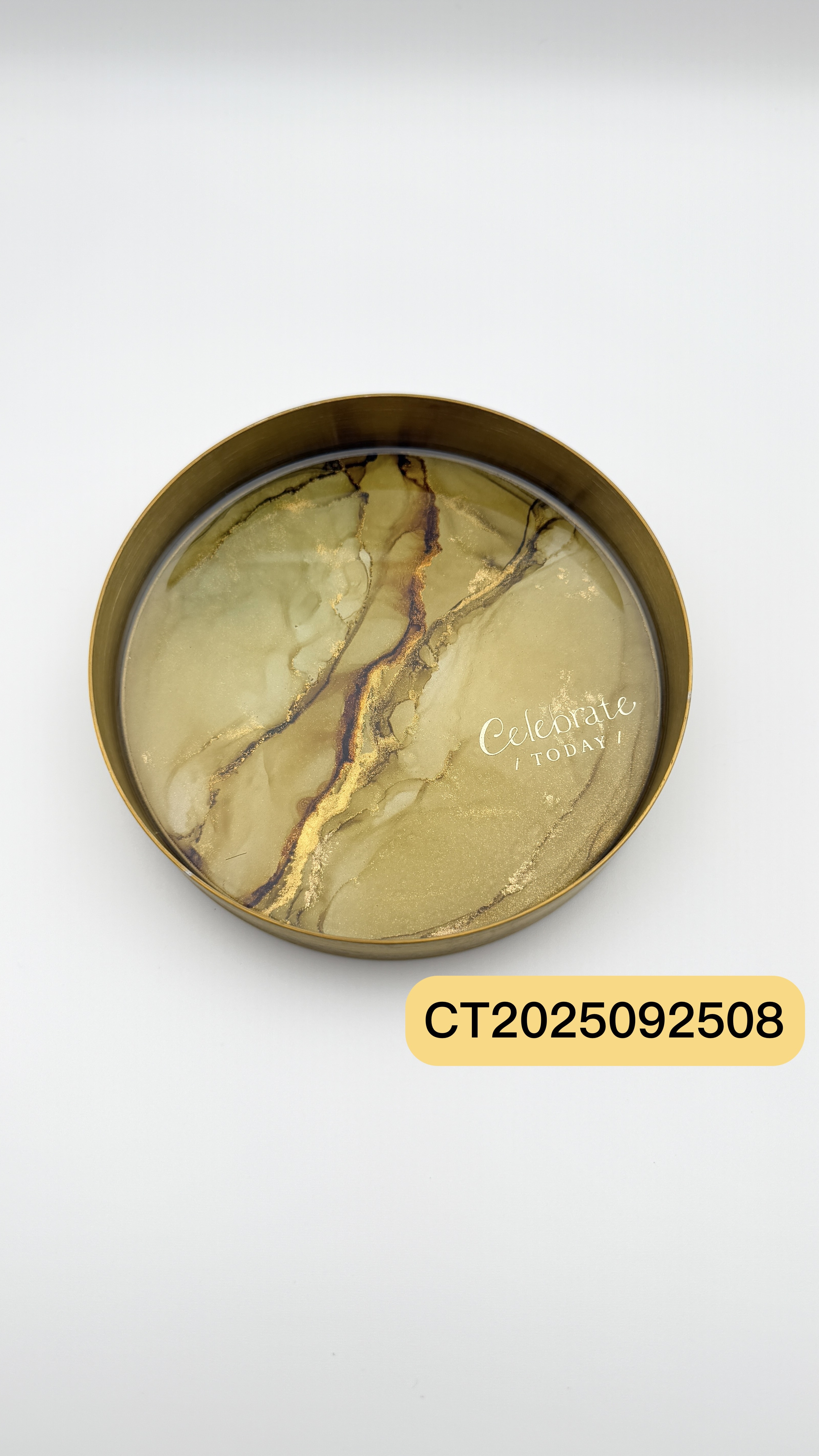 Celebrate today MIT台灣手工製作 酒墨藝術圓形置物盤