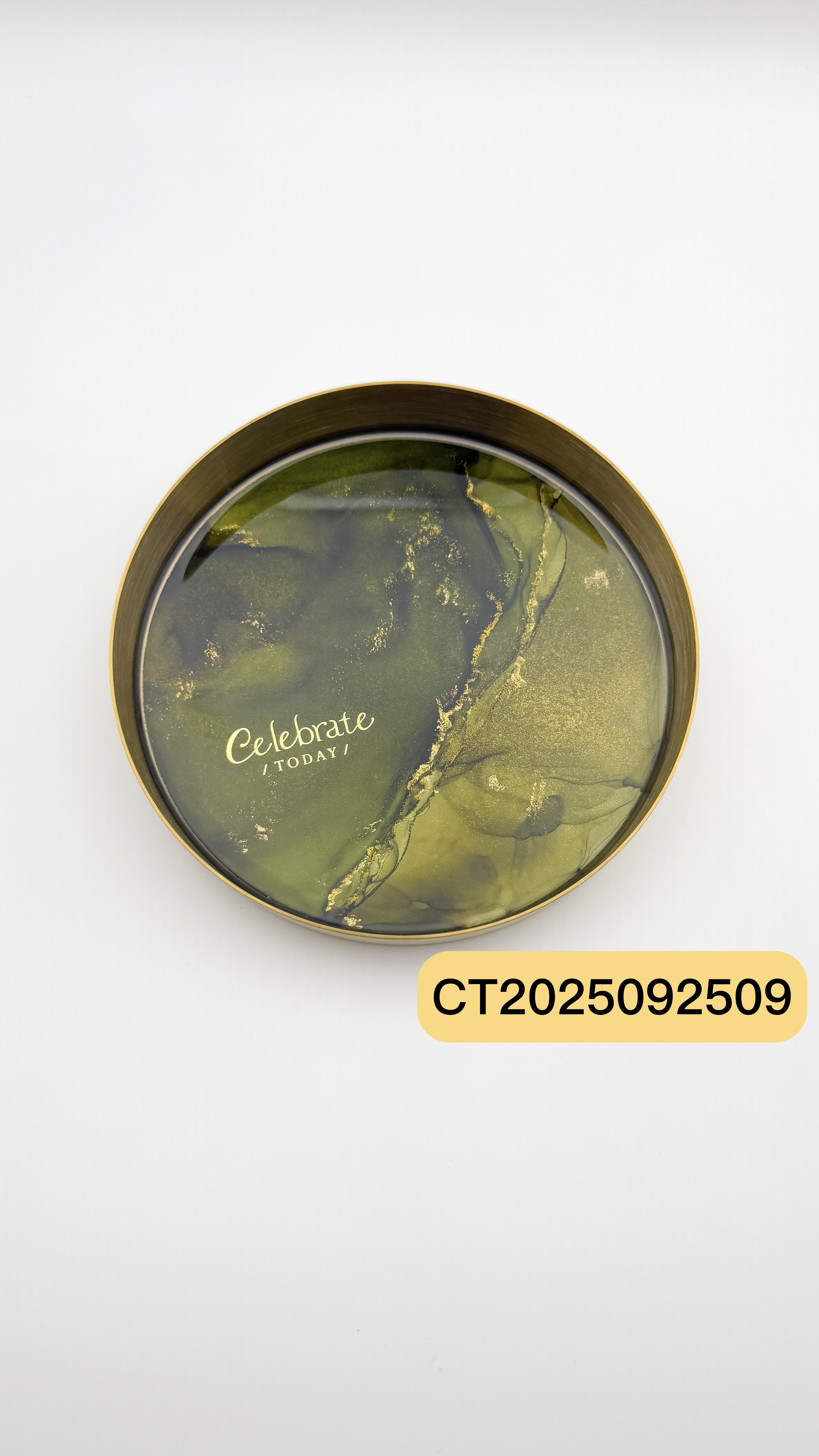 Celebrate today MIT台灣手工製作 酒墨藝術圓形置物盤