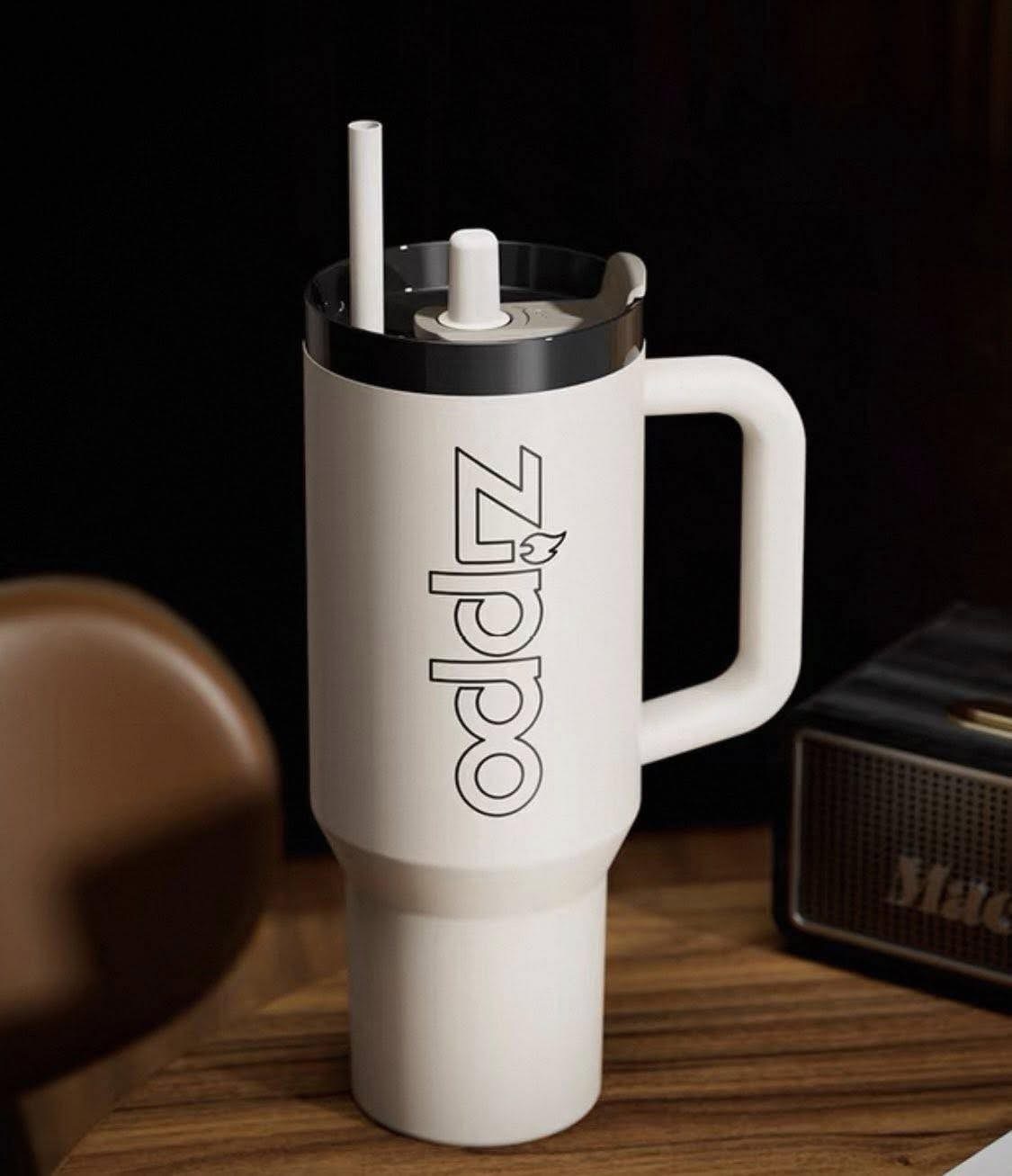 ZIPPO 1200ML 黑武士 消光黑/白 保溫杯 冰壩杯 兩款