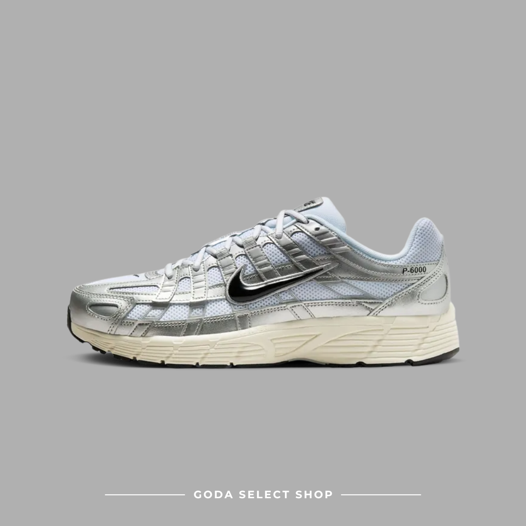 Nike P-6000 White Metallic Silver 銀色跑鞋 舒適 CD6404-105