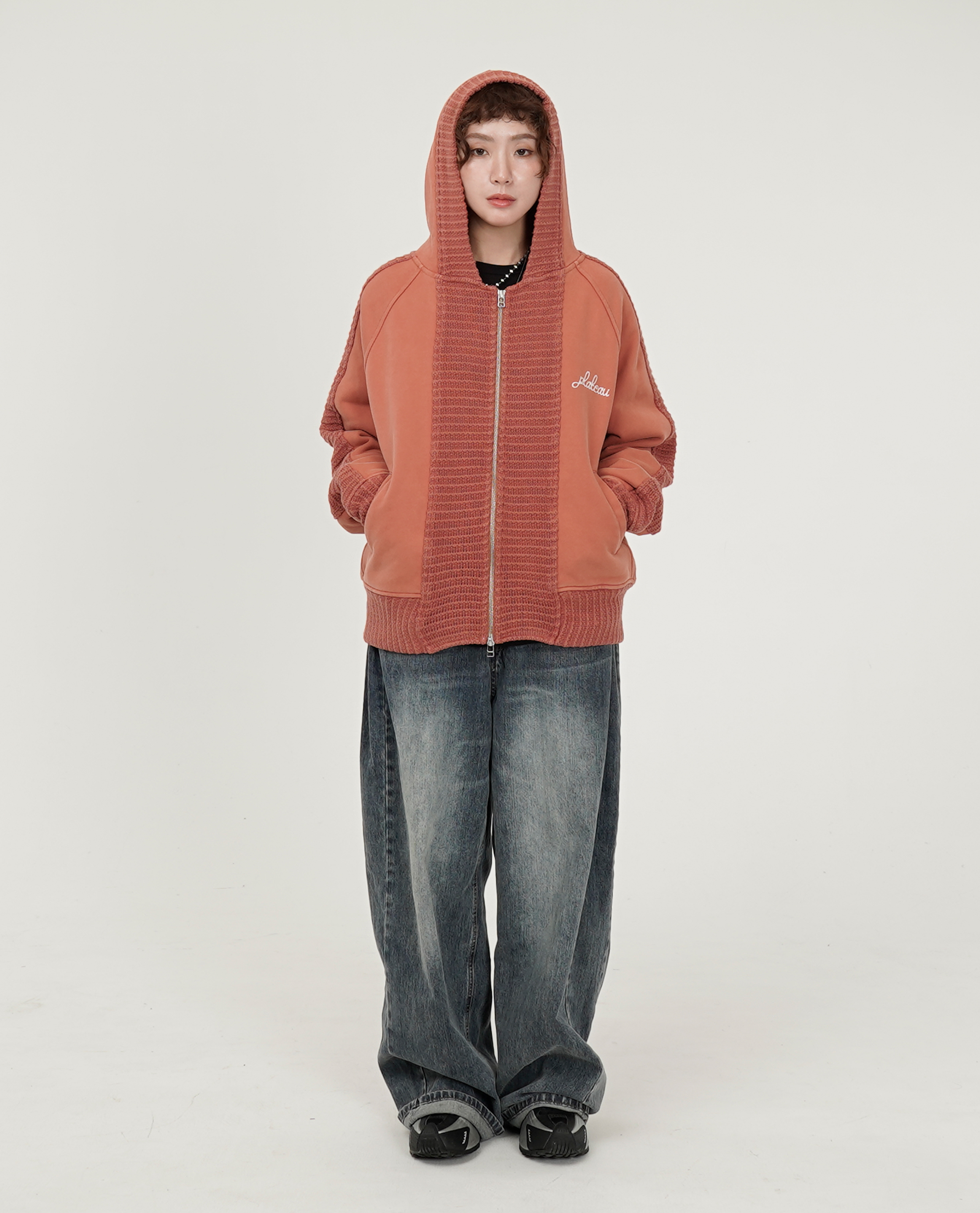 PLATEAU STUDIO Hand rib zip-up - 25FW