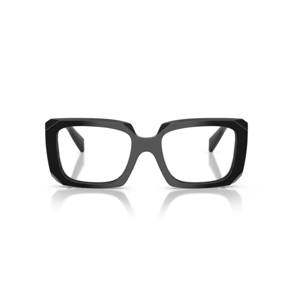 【PRADA】VPRC09VF 16K1O1-54mm 厚實大方框光學眼鏡♣(黑)