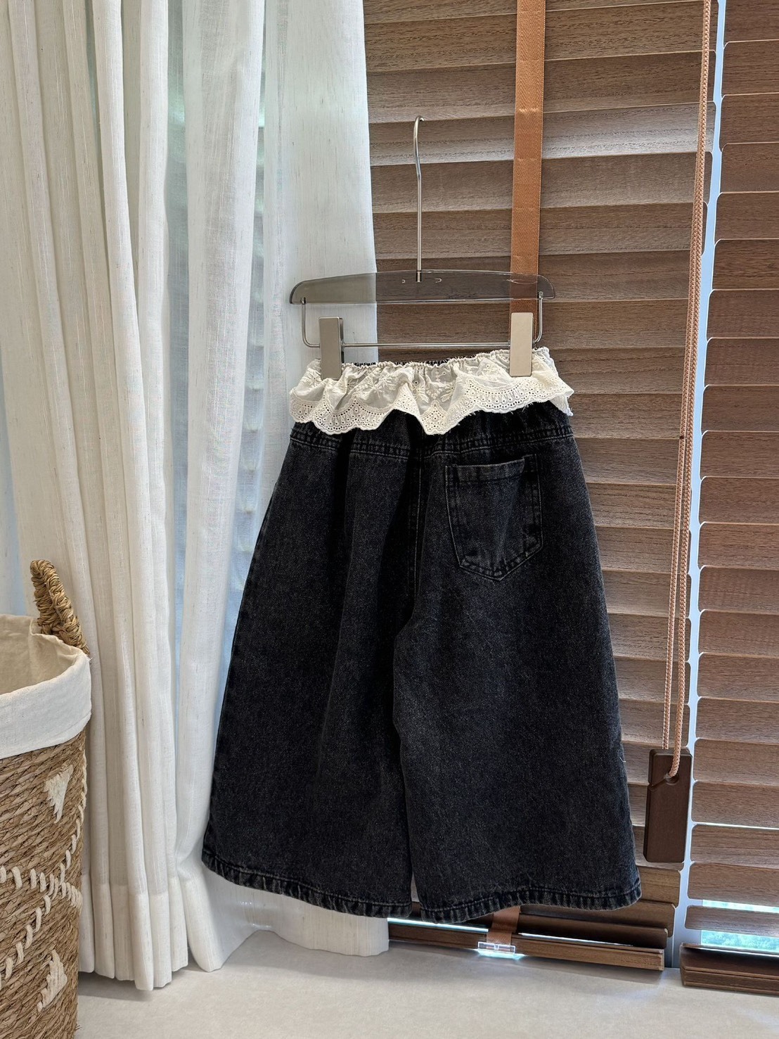 緹花褲頭寬鬆休閒褲