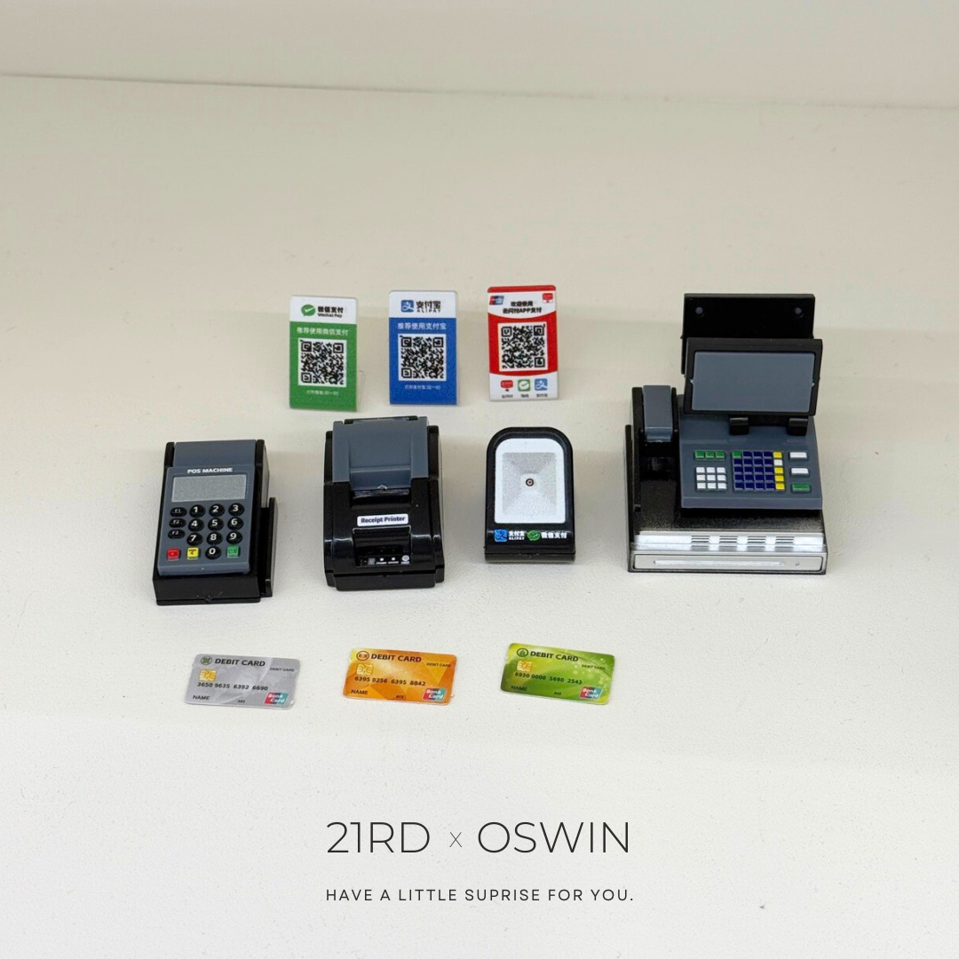 迷你 收銀機POS 模型組
